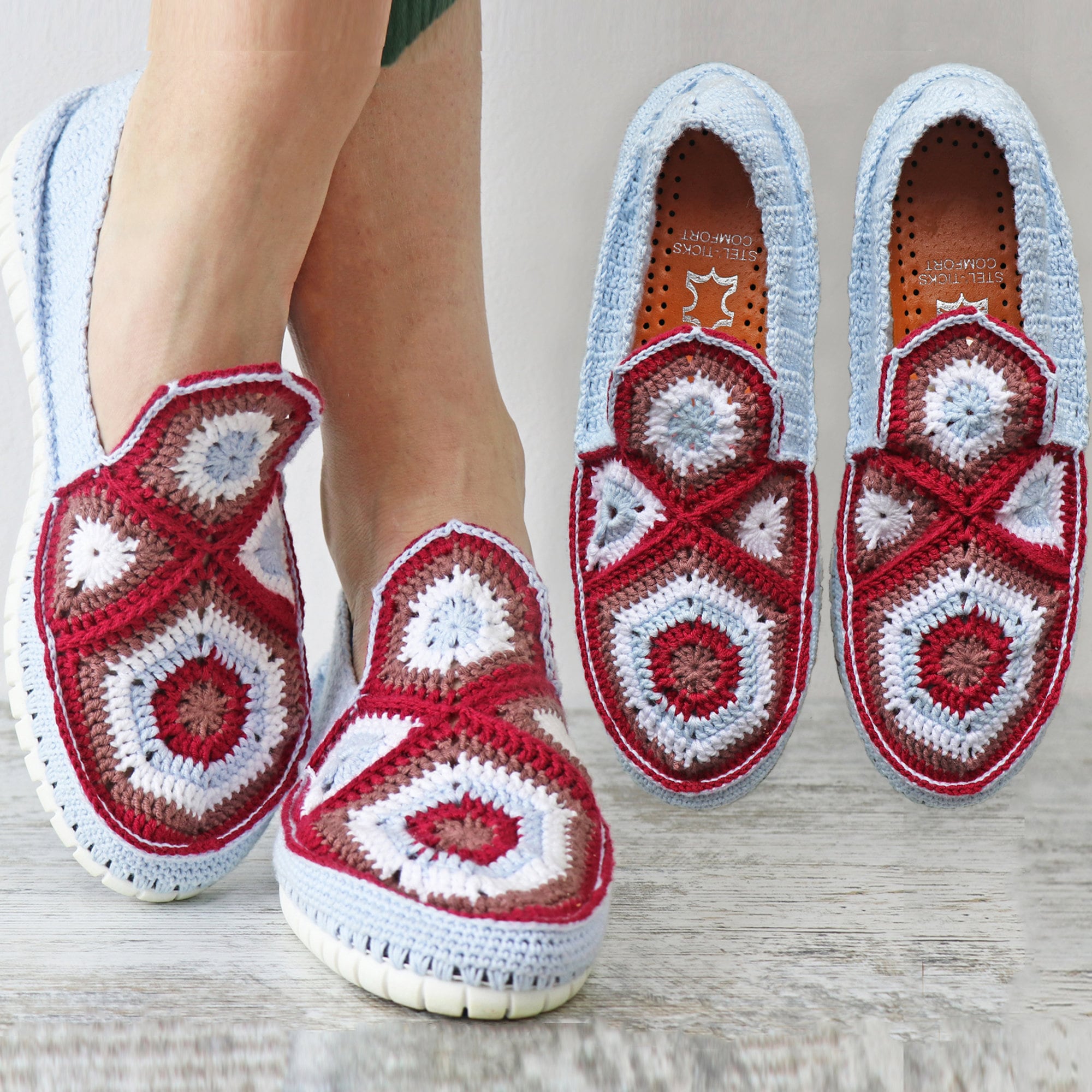 Crochet SHOES PATTERN. PDF Shoemaking Pattern. Handmade Shoes. Crochet Espadrillies. Crochet Slippers. Crochet Clogs. Crochet Sneakers.