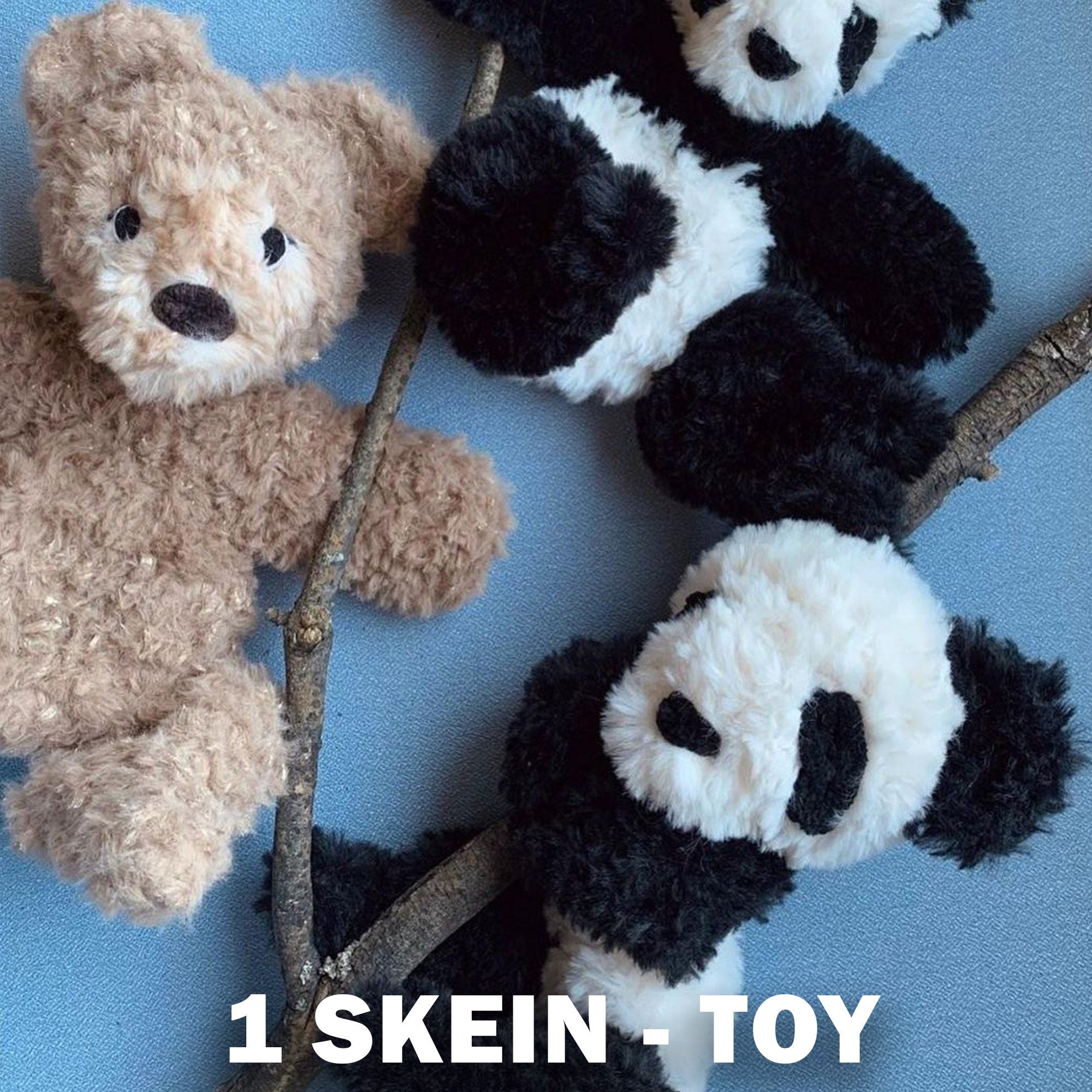 FAUX FUR YARN 100g, Amigurumi Yarn, Eyelash Yarn, Fluffy Yarn, Fur Yarn - Ultra Soft, Soft Toys Yarn, Soft Crochet Yarn, Holiday Yarn