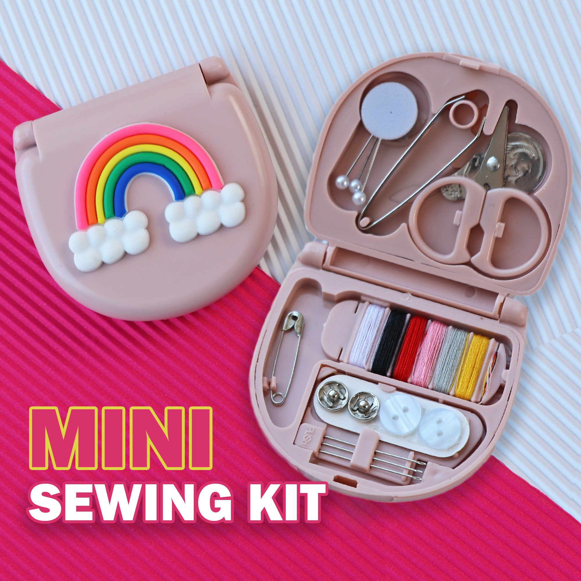 MINI SEWING KIT, Sewing Kits Travel Size, Emergency Sewing Kit, Sewers Starter Gift, Sewing Kits Tool for Travel Use, Gift for Her