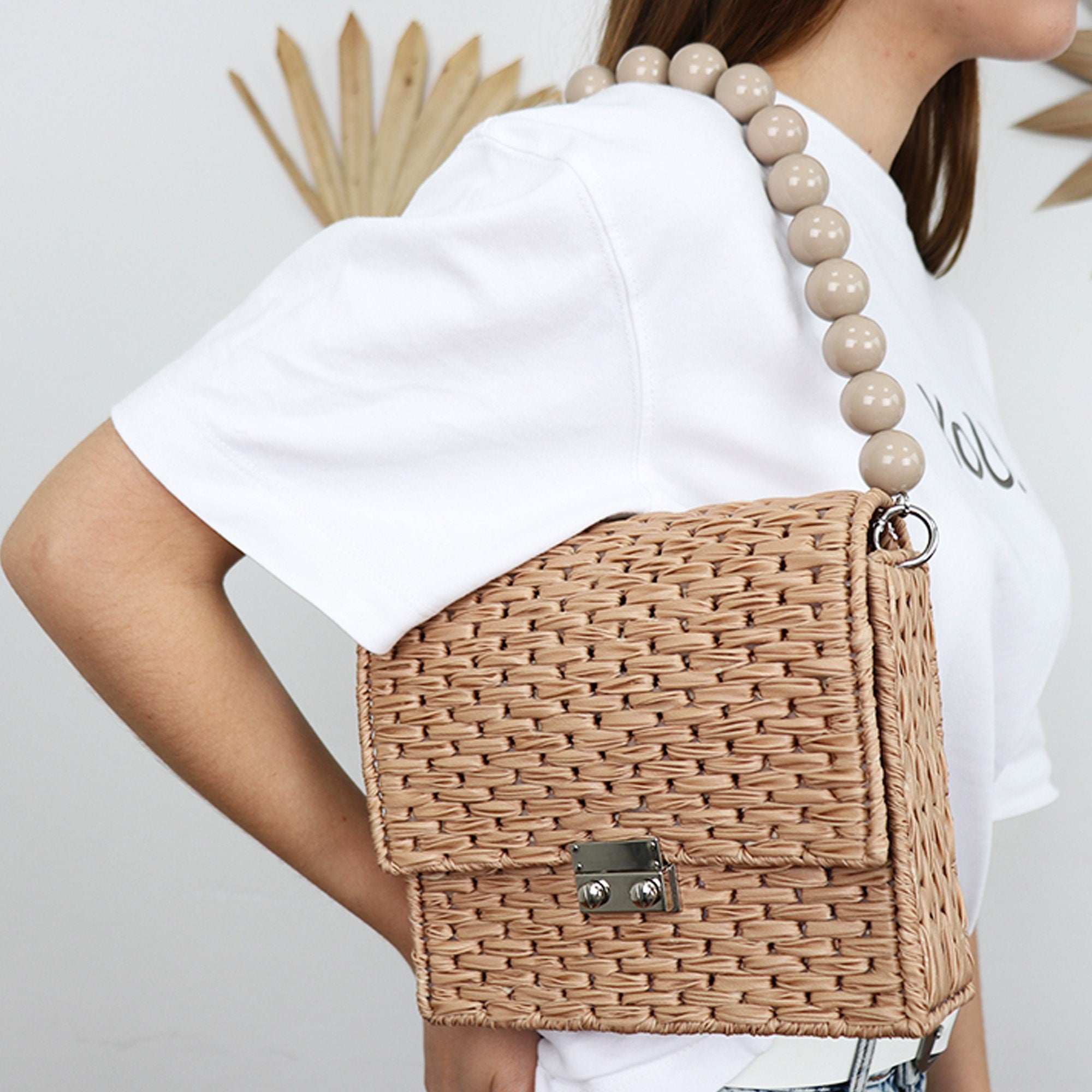 Shoulder Handbag Strap, Acrylic Purse Chain, Strap for Bags with Silver Hardware, Camera Bag Straps, Fabric Bag Strap, Colorful Purse Chain