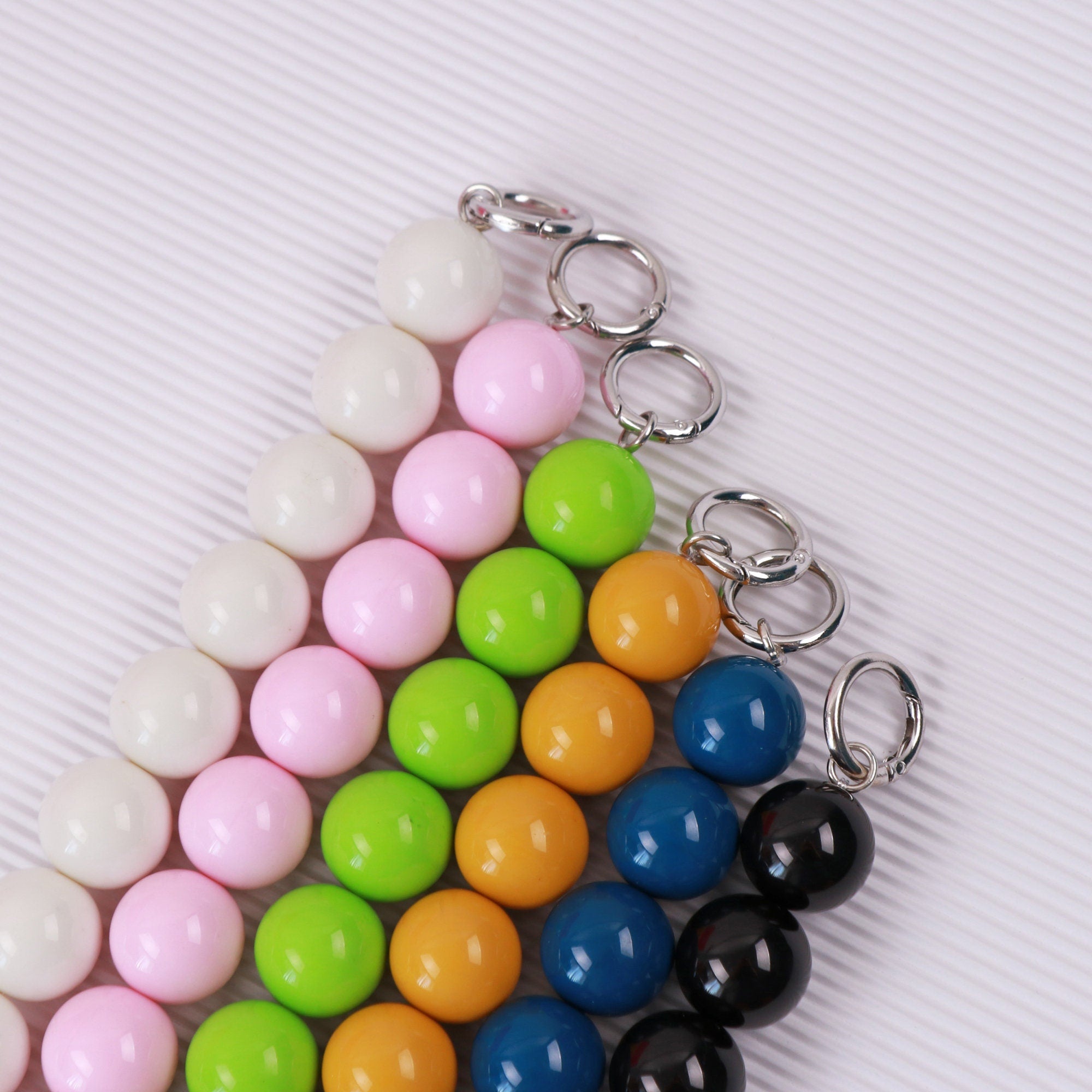 Shoulder Handbag Strap, Acrylic Purse Chain, Strap for Bags with Silver Hardware, Camera Bag Straps, Fabric Bag Strap, Colorful Purse Chain