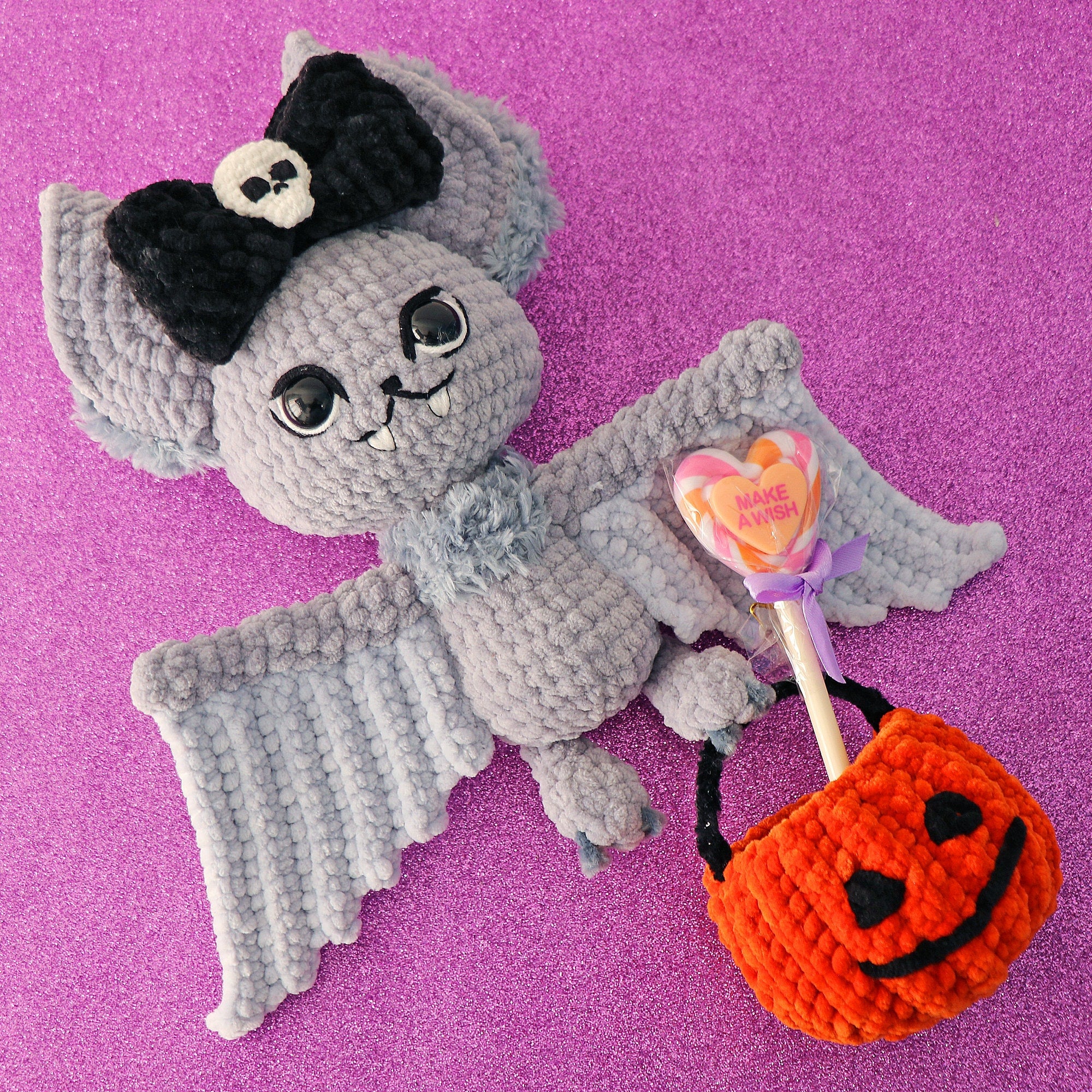 CROCHET BAT Amigurumi PATTERN, Halloween Crochet Bat Pattern, Small Crochet Bat, Bat Plushie, Crochet Animal Pattern, Diy Instant Download