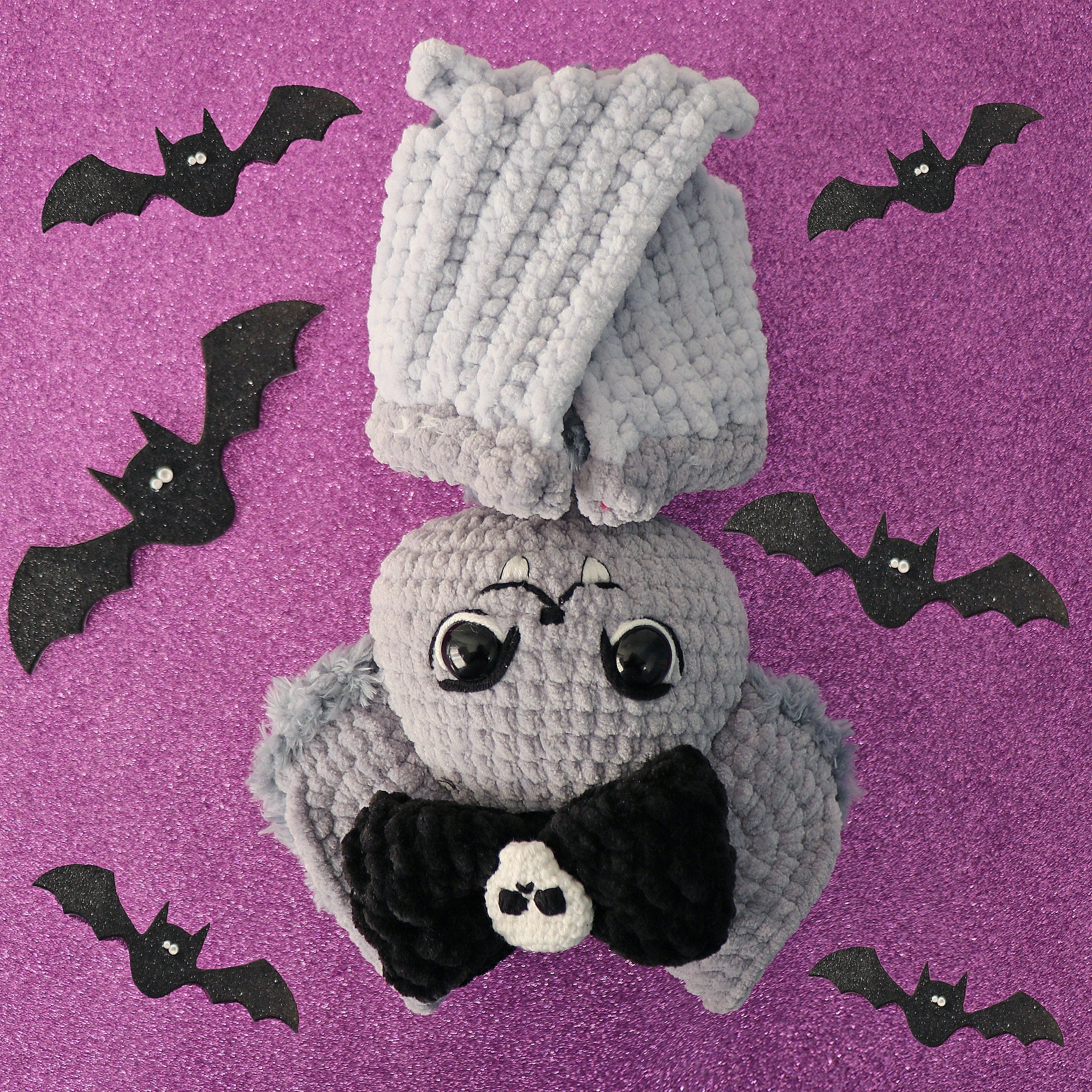 CROCHET BAT Amigurumi PATTERN, Halloween Crochet Bat Pattern, Small Crochet Bat, Bat Plushie, Crochet Animal Pattern, Diy Instant Download