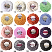 CHUNKY ARM KNIT Yarn, Arm Knit, Cotton Roving Yarn, Giant Knitting Yarn, Big Yarn, Cotton Roving Cotton Fiber YarnArt Marshmallow Bulky Yarn