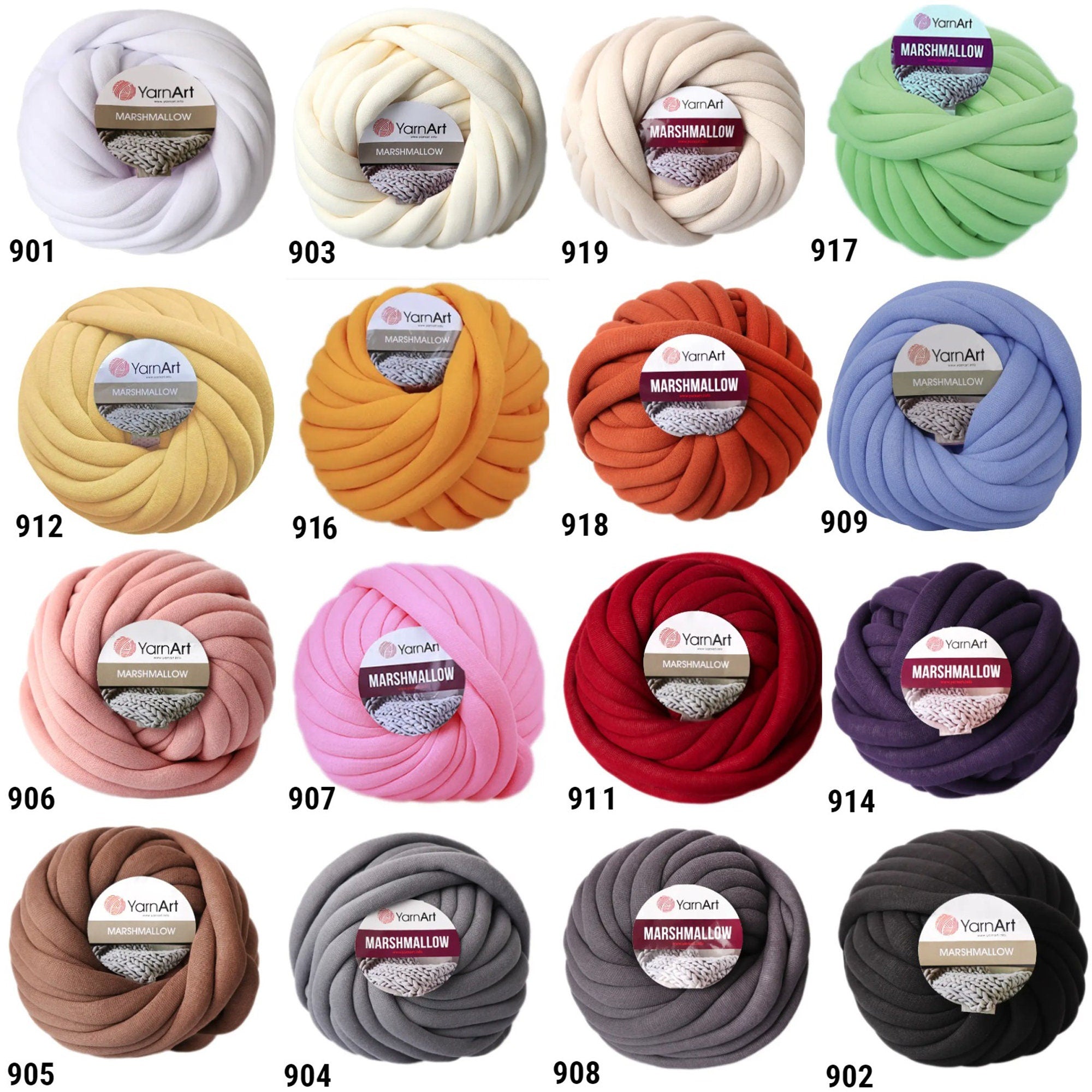 CHUNKY ARM KNIT Yarn, Arm Knit, Cotton Roving Yarn, Giant Knitting Yarn, Big Yarn, Cotton Roving Cotton Fiber YarnArt Marshmallow Bulky Yarn