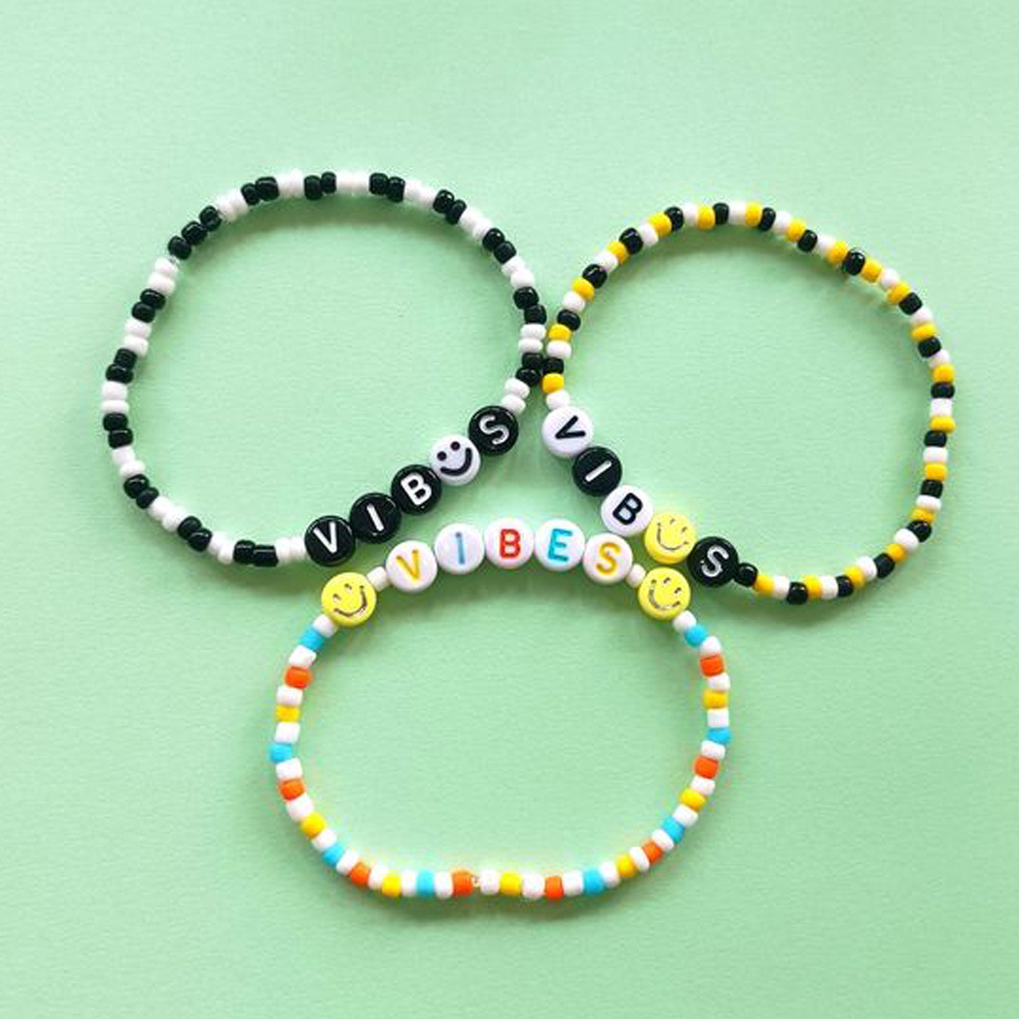 Friendship Bracelet BEADS SET, 15 Letters Beads, Bracelet Making Kit, Gift for Kids, Jewellery Making, Friendship Bracelets, Letter Beads