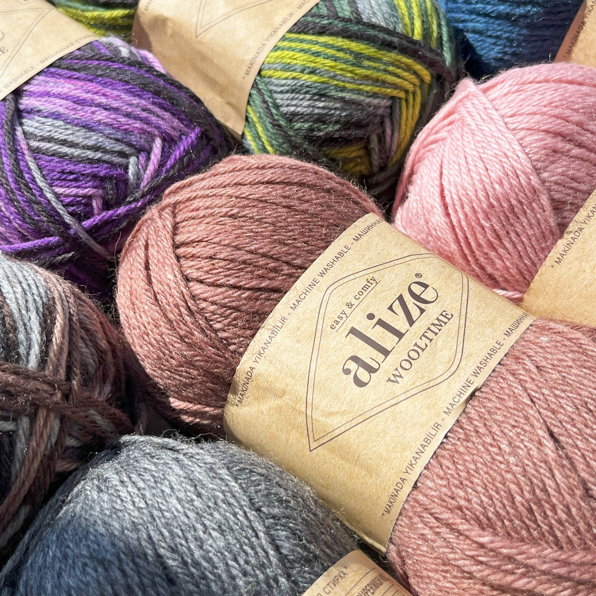 ALIZE WOOLTIME - Superwash Wool Yarn, Winter Yarn, Knitting Yarn, Crochet Yarn, Warm Yarn, Sock Yarn, Worsted Yarn, Soft Yarn