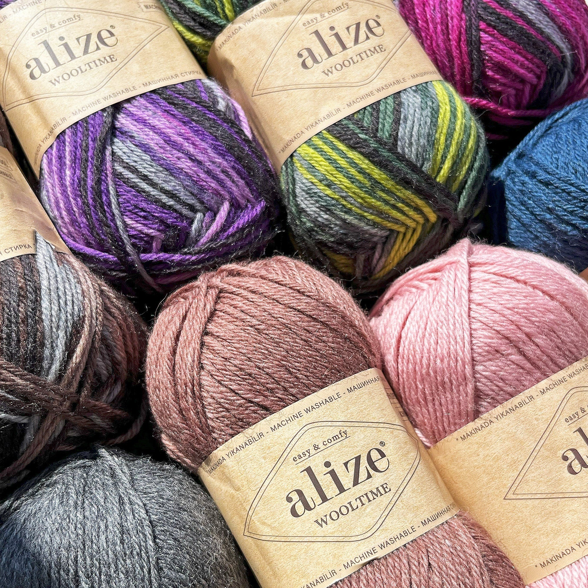 ALIZE WOOLTIME - Superwash Wool Yarn, Winter Yarn, Knitting Yarn, Crochet Yarn, Warm Yarn, Sock Yarn, Worsted Yarn, Soft Yarn