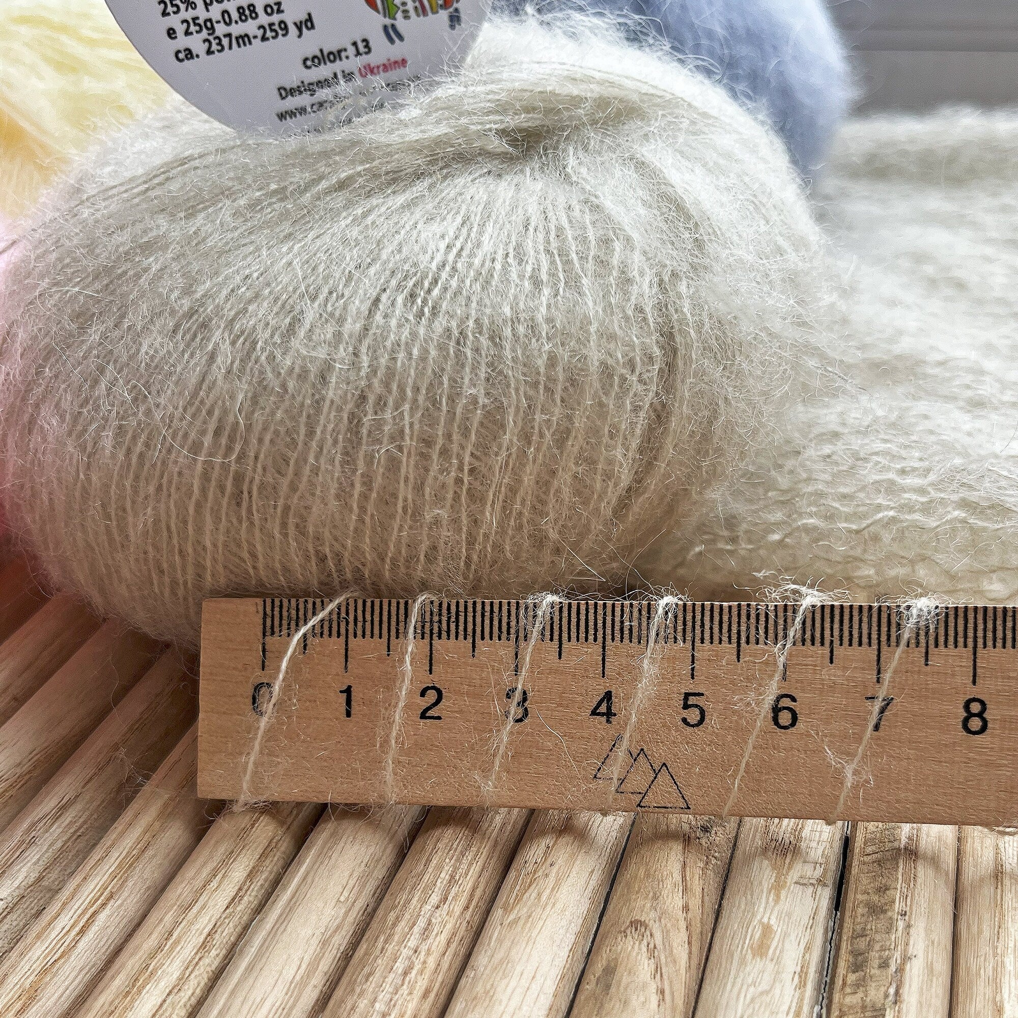 25 Grams South African Small MOHAIR YARN, Lace Yarn, Yarn for Knitting, Soft Mohair Yarn, Yarn for Crocheting, Warm Yarn, Ukrainian Yarn