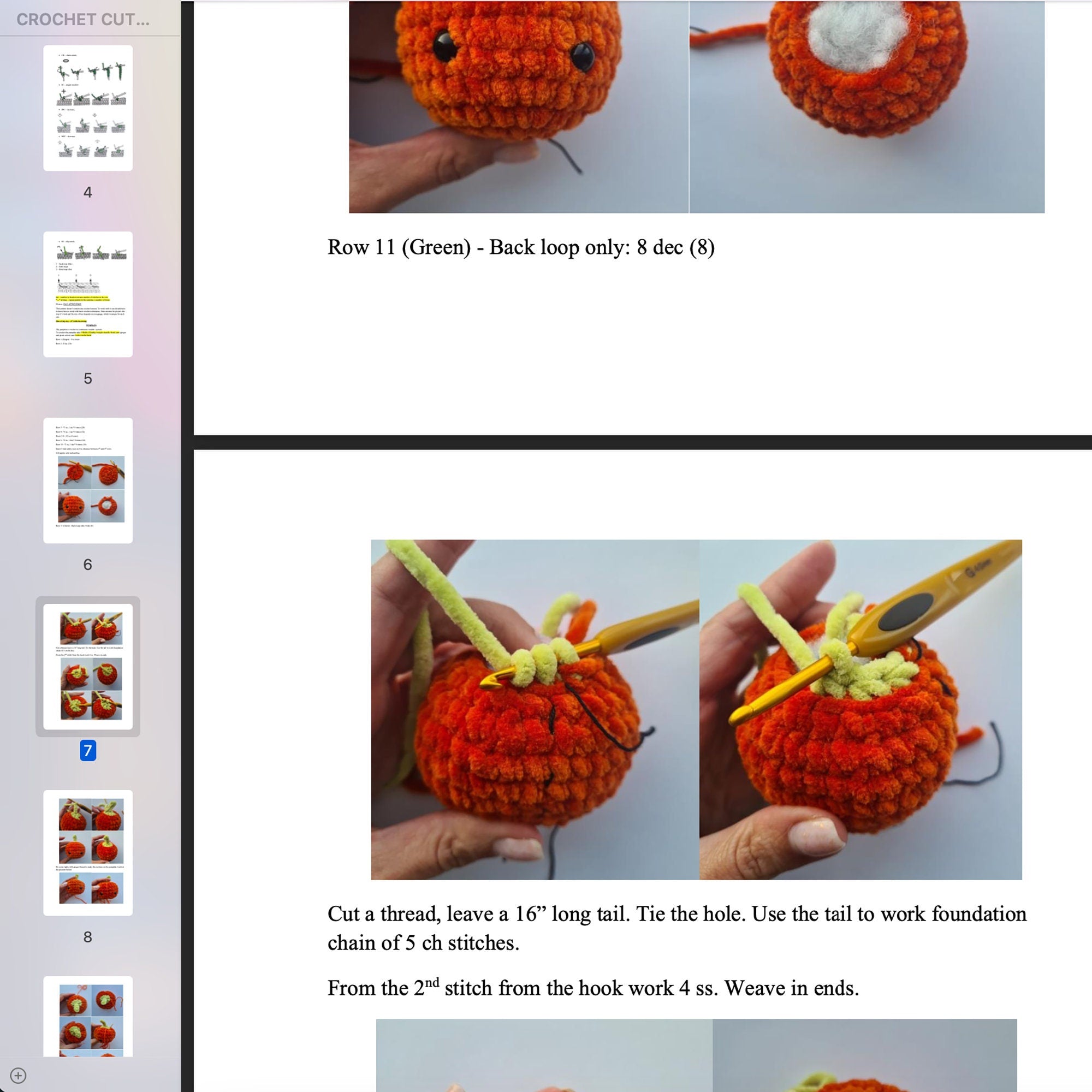 Crochet PUMPKIN Car Mirror Hanger PDF PATTERN, Fall Car Decor, Diy Car Accessories, Amigurumi, Fall Decor, Car Hanger