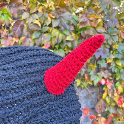 Crochet Pattern HORNED COWL, Halloween Hood, Unisex Hooded Cowl, Crochet Balaclava, Halloween Costume, English Only, Digital PDF Pattern
