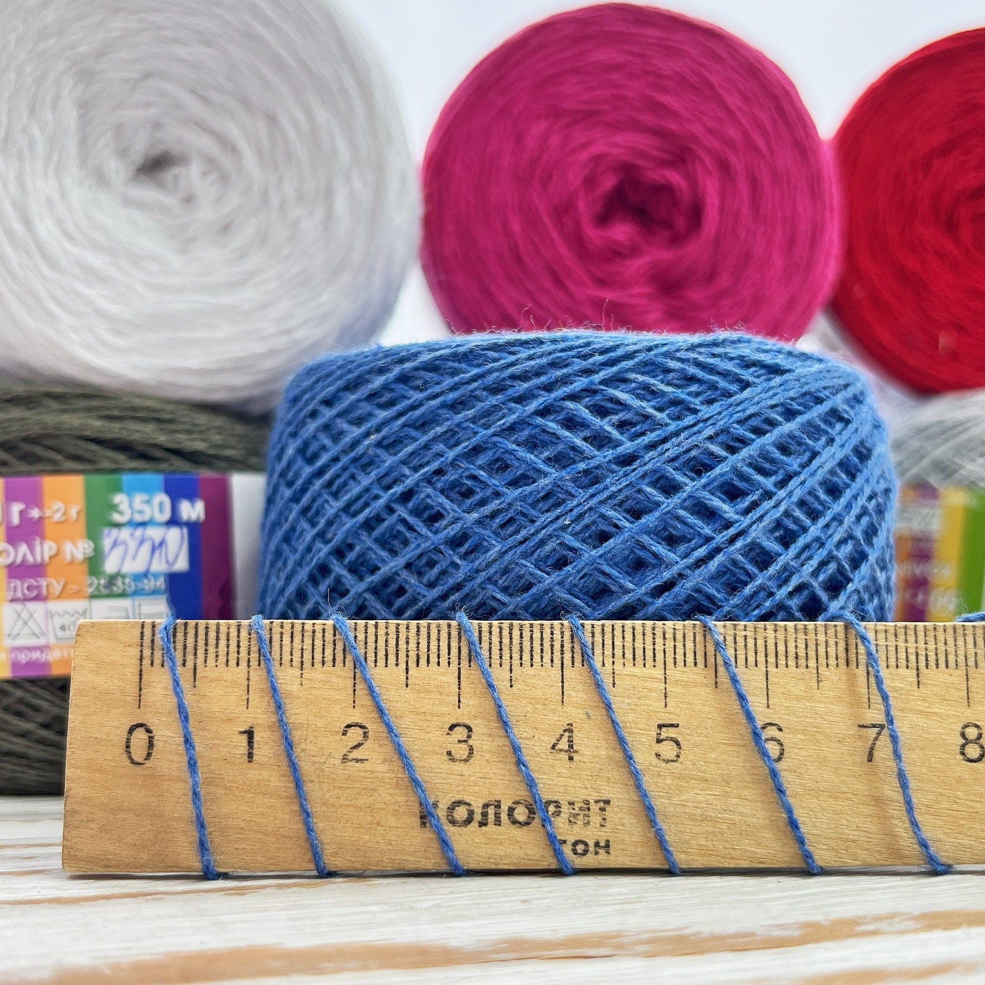 THIN COTTON YARN for Crochet Hook, 50 grams 100% Cotton Yarn, Lace Weight Crochet Yarn, Amigurumi Yarn, Hypoallergenic Yarn, Made in Ukrain