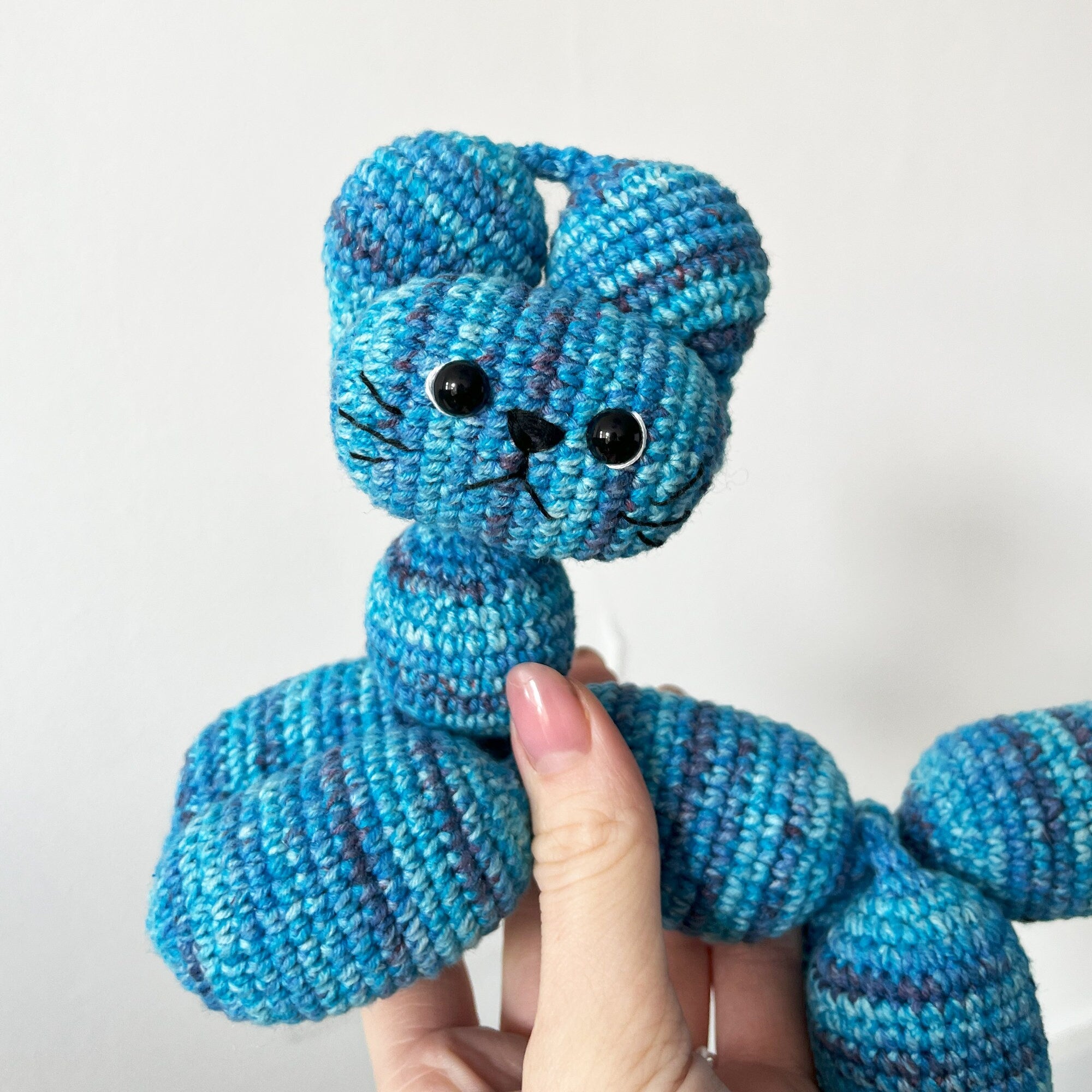 Balloon Animal Cat Crochet Pattern, Amigurumi Cat Pattern, Balloon Cat Pattern, Ballon Animal Plushie, Instant Download
