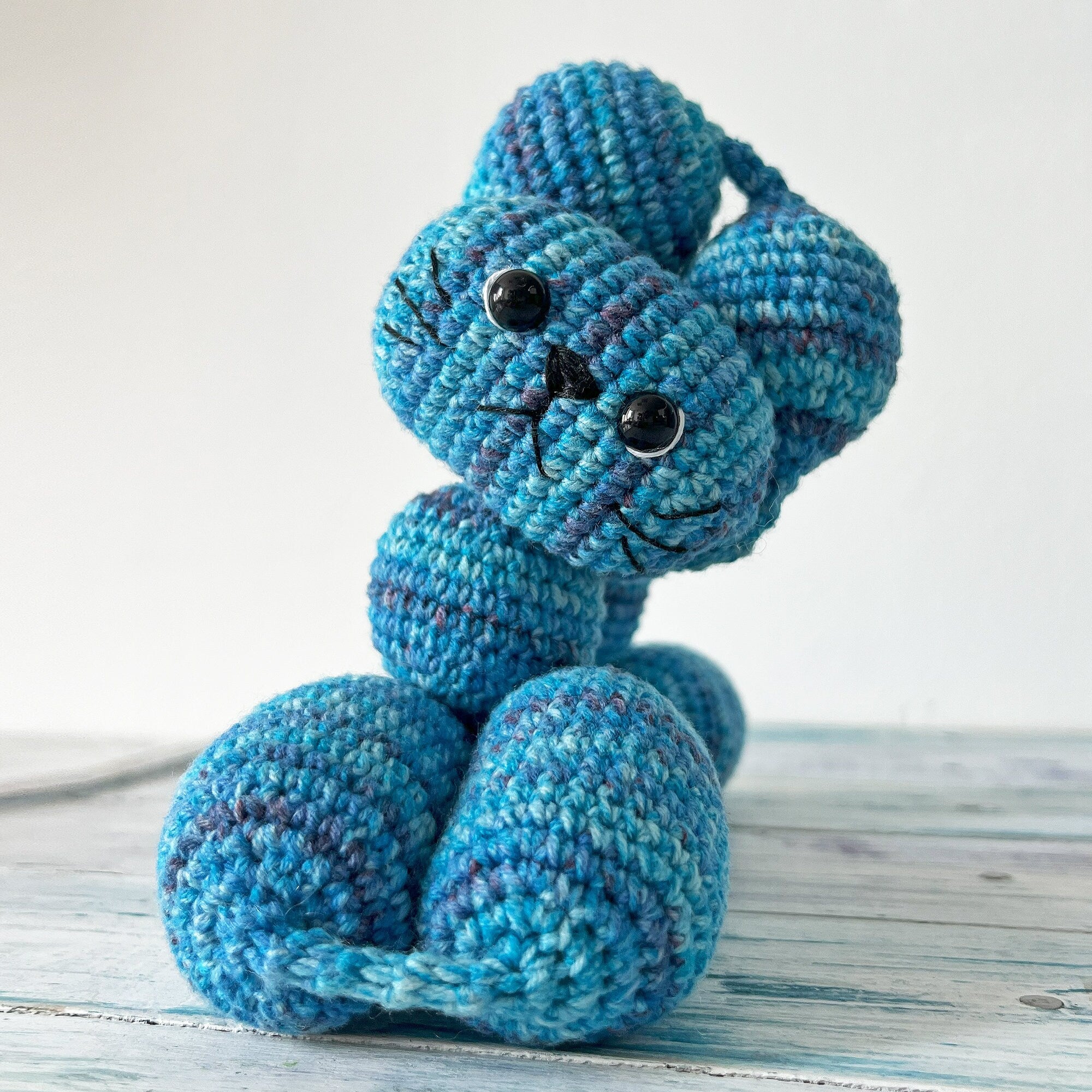 Balloon Animal Cat Crochet Pattern, Amigurumi Cat Pattern, Balloon Cat Pattern, Ballon Animal Plushie, Instant Download