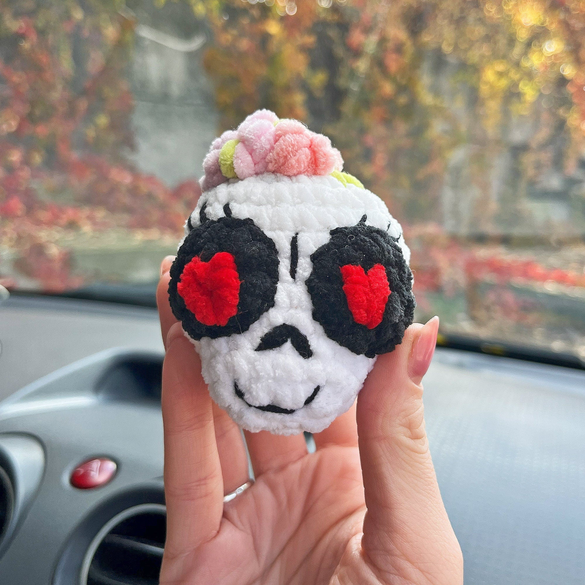 Easy Skull Keychain Crochet Patterns, Amigurumi Skull Keychain, Crochet Keychain, Holiday Crochet Pattern, Instant Download