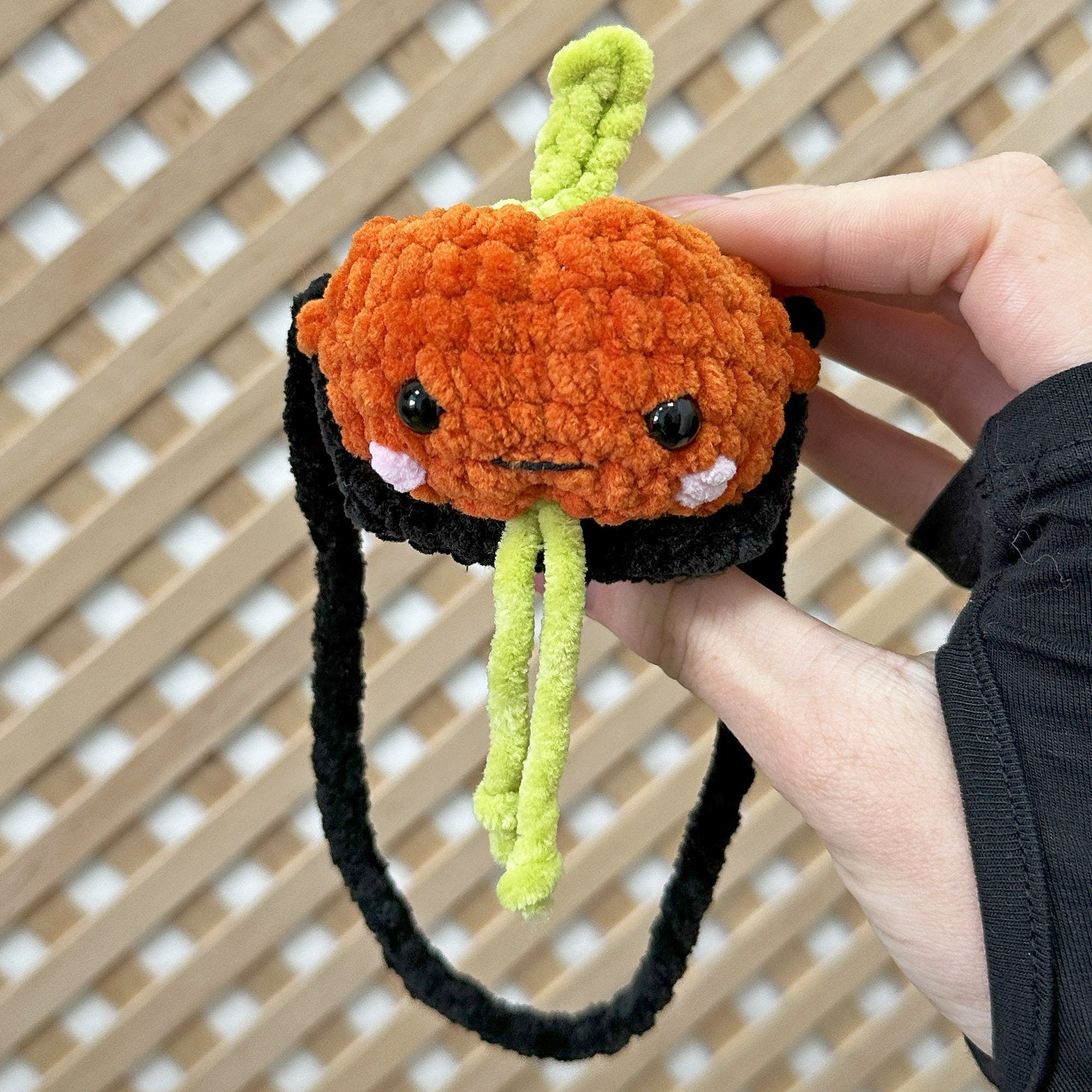 Crochet PUMPKIN Car Mirror Hanger PDF PATTERN, Fall Car Decor, Diy Car Accessories, Amigurumi, Fall Decor, Car Hanger