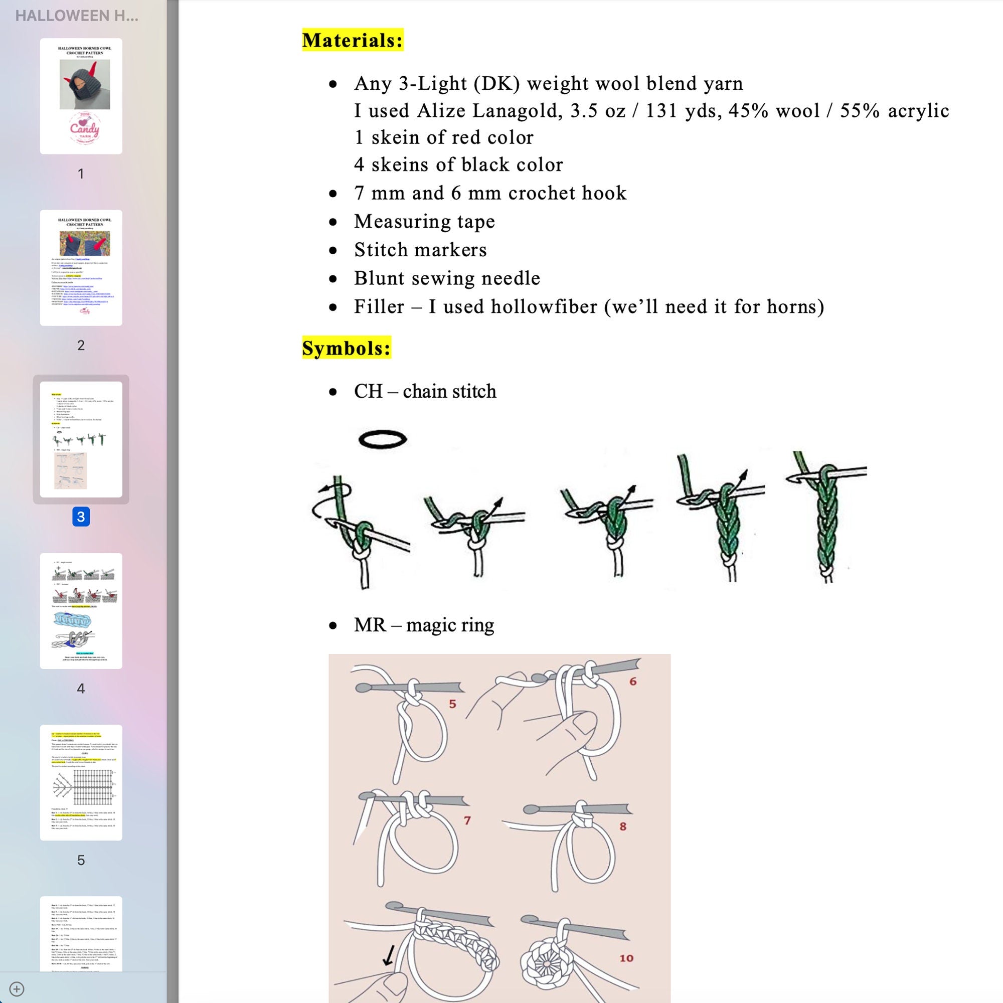 Crochet Pattern HORNED COWL, Halloween Hood, Unisex Hooded Cowl, Crochet Balaclava, Halloween Costume, English Only, Digital PDF Pattern