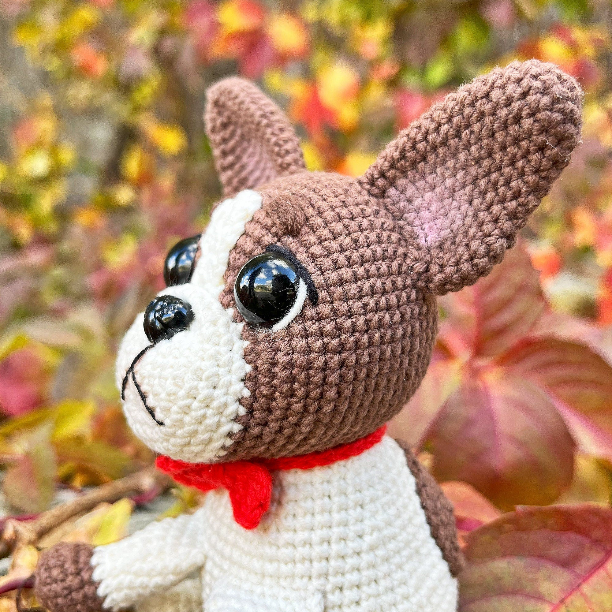 French Bulldog Crochet Pattern, Amigurumi Dog, Crochet Frenchie Dog Pattern, Crochet Puppy Pattern, Dog Crochet, English Digital File