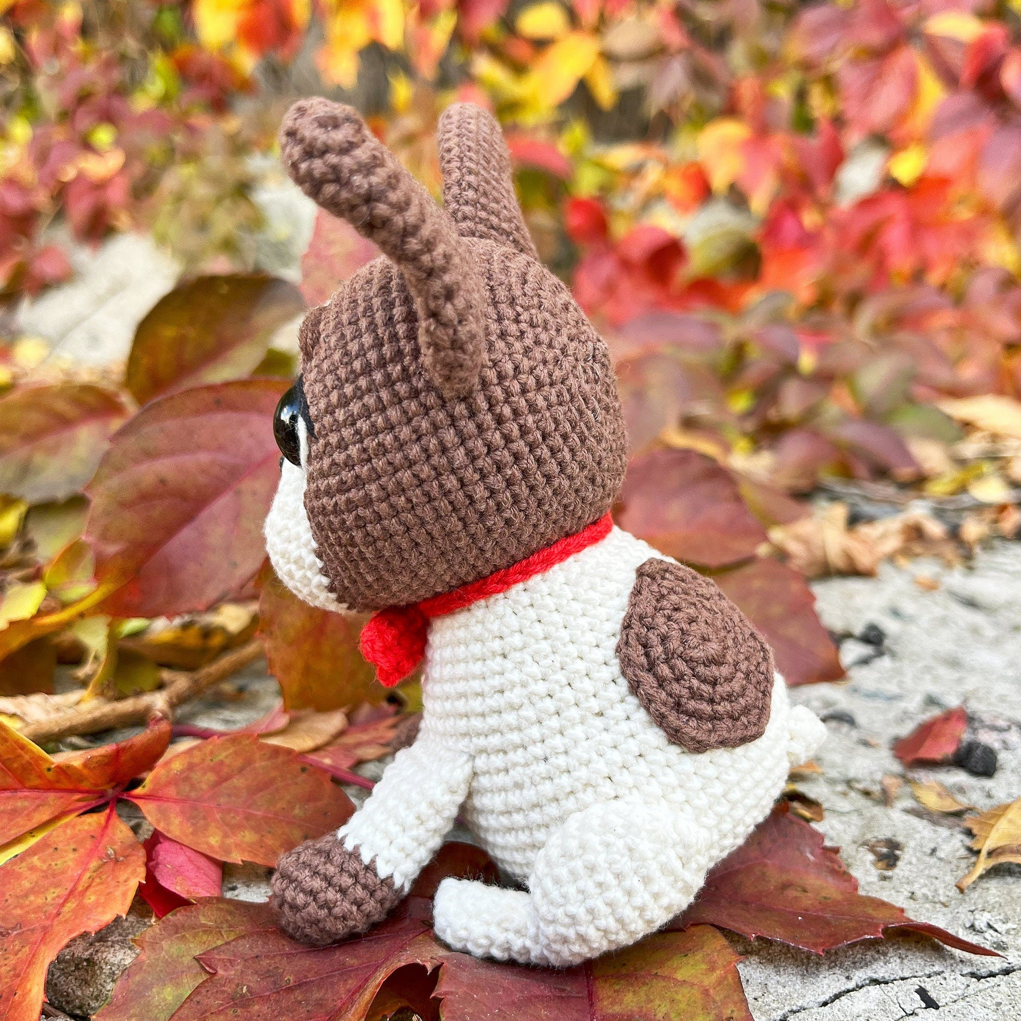 French Bulldog Crochet Pattern, Amigurumi Dog, Crochet Frenchie Dog Pattern, Crochet Puppy Pattern, Dog Crochet, English Digital File