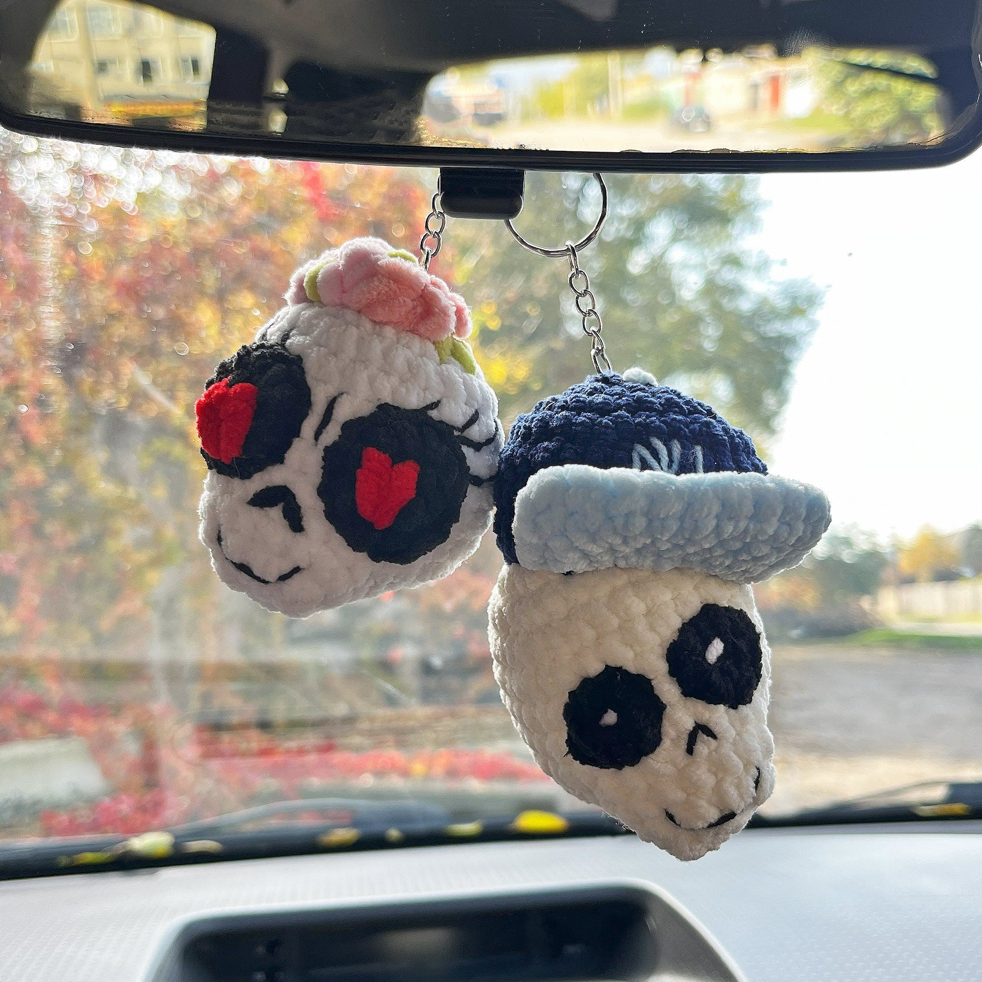 Easy Skull Keychain Crochet Patterns, Amigurumi Skull Keychain, Crochet Keychain, Holiday Crochet Pattern, Instant Download