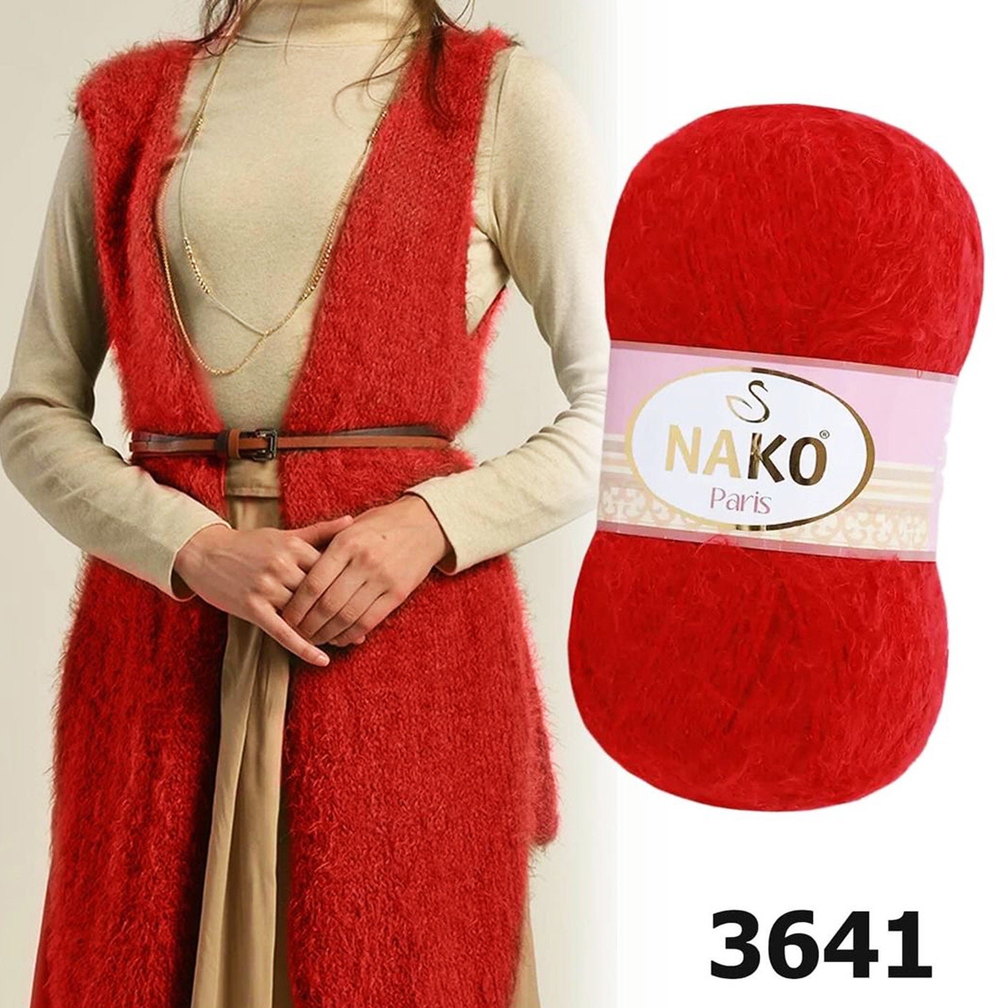 NAKO PARIS YARN 34 Colors, Scarf Yarn, Eyelash Yarn, Winter Yarn, Crochet Yarn, Amigurumi Yarn, Decoration Yarn, Furry Yarn, Fantasy Yarn