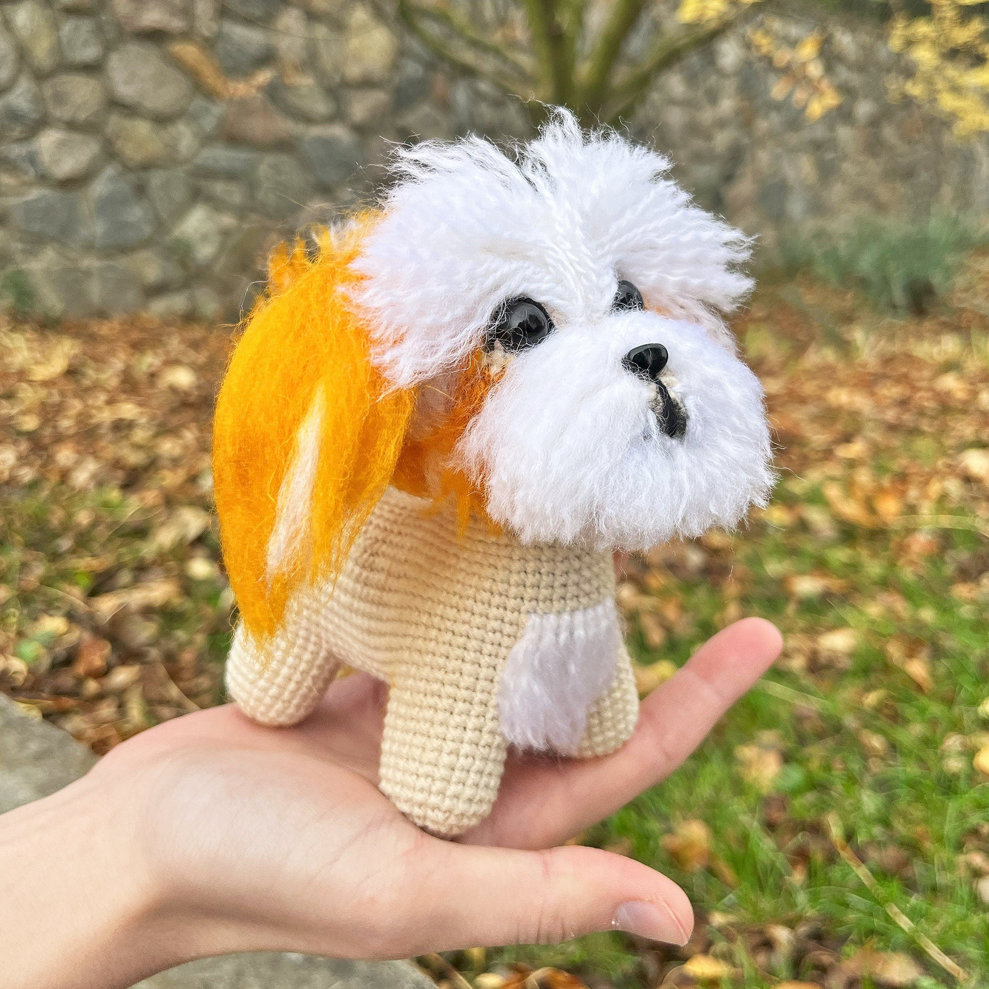Small Shih-Tzu Dog Crochet Pattern, Amigurumi Dog, Crochet Dog Pattern, Toy Dog, Crochet Puppy, PDF English Pattern, Instant Download