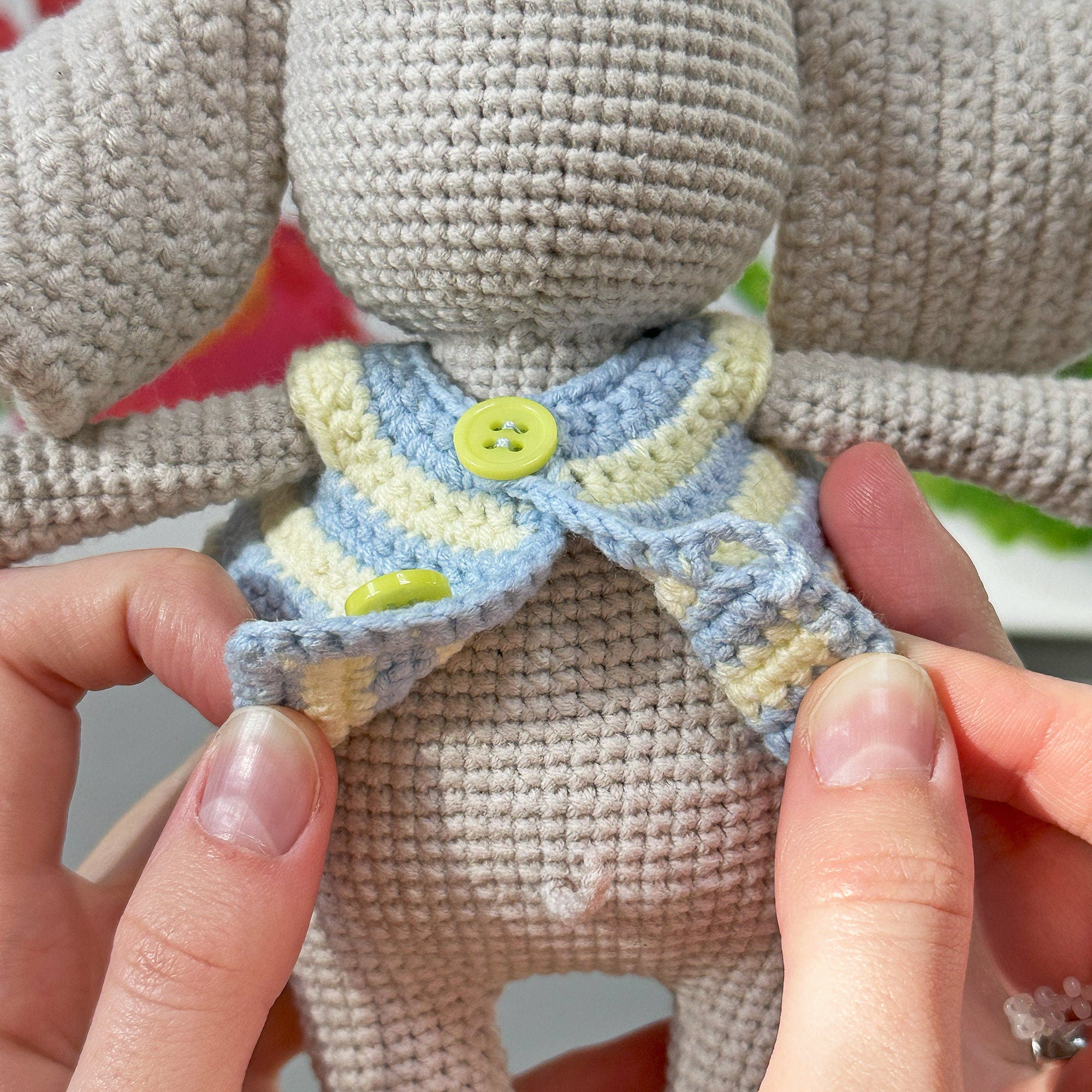 CIRCUS ELEPHANT Crochet Pattern, Elephant Toy Pattern, Crochet Amigurumi, Stuffed Elephant, PDF Pattern, Handmade Elephant, Crochet Lovey
