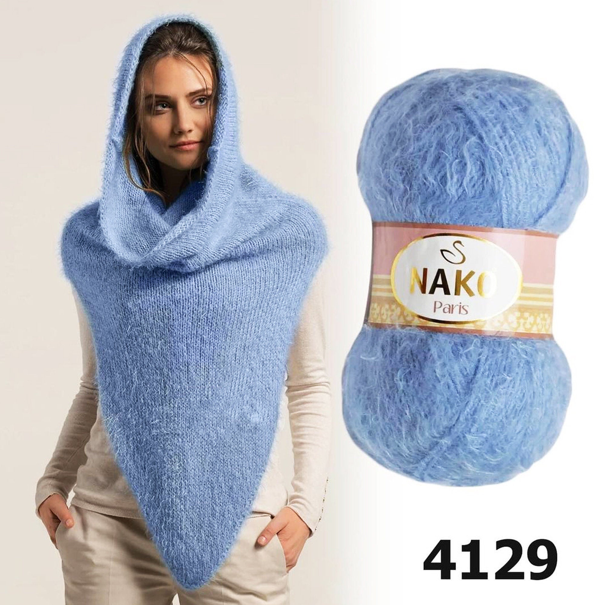 NAKO PARIS YARN 34 Colors, Scarf Yarn, Eyelash Yarn, Winter Yarn, Crochet Yarn, Amigurumi Yarn, Decoration Yarn, Furry Yarn, Fantasy Yarn