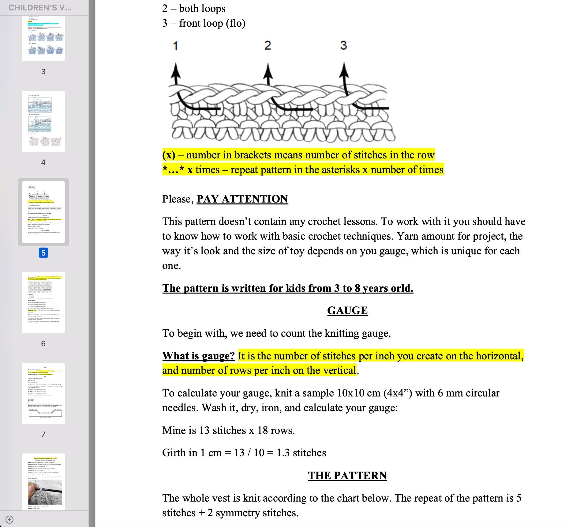 CHILDREN'S VEST With Removable Snood Knitting Pattern 3/4, 5/6, 7/8 years old, Children Pullover, Sweater, Gift for Baby, Baby Girls Sweater