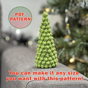 CHRISTMAS TREE Crochet Pattern, Easy Adjustable Christmas Tree, Home Decoration Holiday Gift, Winter Crochet Pattern, Christmas Decor