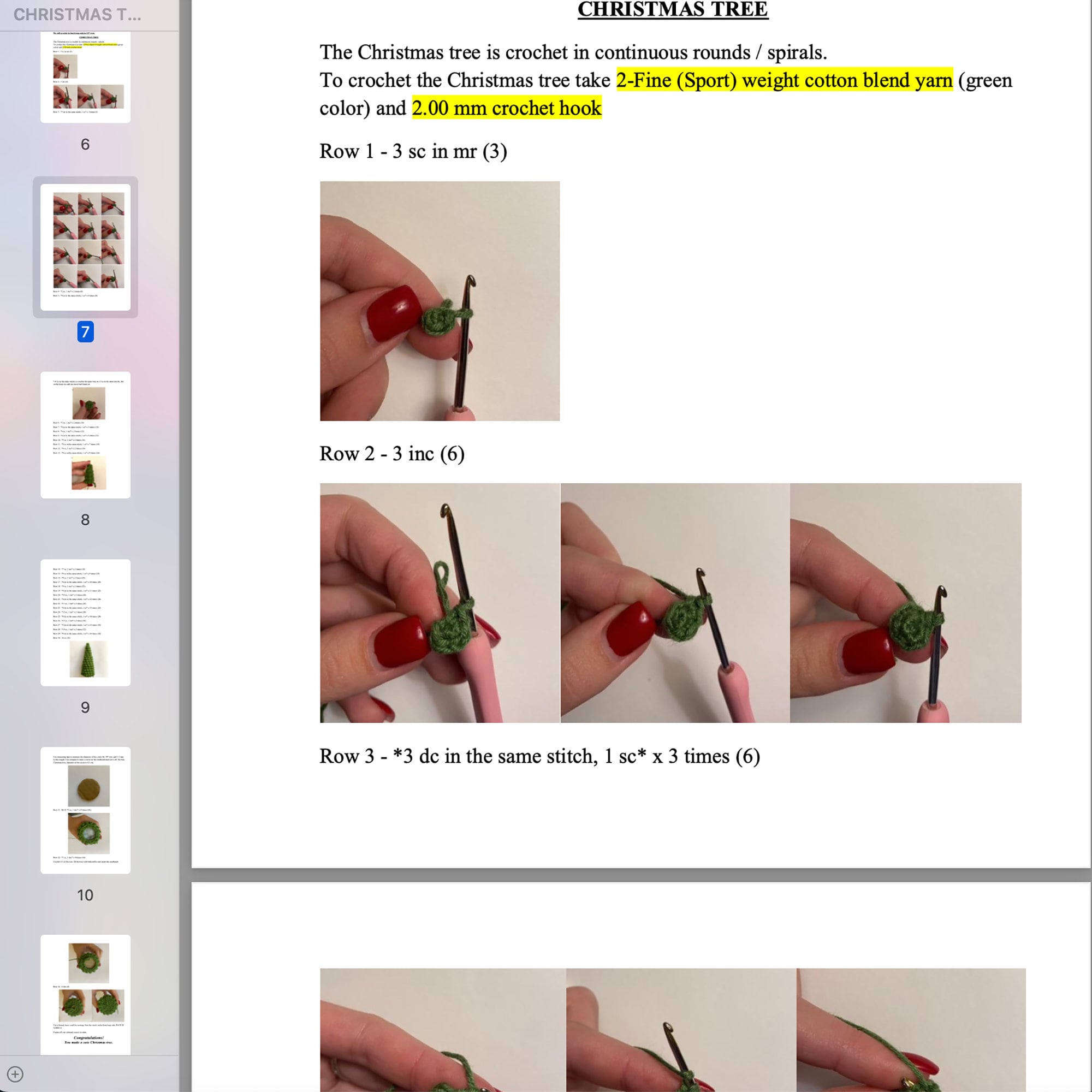 CHRISTMAS TREE Crochet Pattern, Easy Adjustable Christmas Tree, Home Decoration Holiday Gift, Winter Crochet Pattern, Christmas Decor