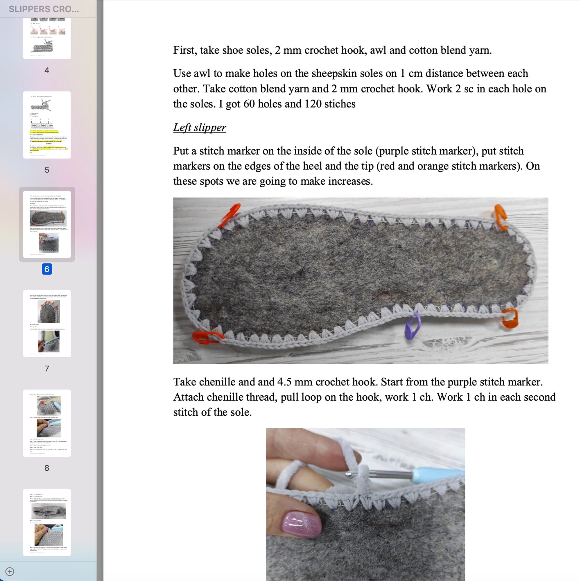 Crochet House Slipper Pattern Size US 8.5/UK 7/EU 39/9.75"/24.6 cm (can be adjusted to bigger / smaller sizes), Classic Snow Boots