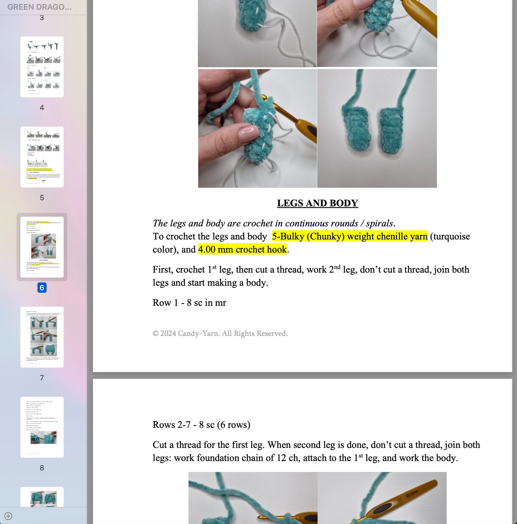 GREEN DRAGON - Сrochet Pattern the Symbol of 2024, Amigurumi Plushie Toy, Dragon Pattern, Crochet Animals (PDF Pattern)