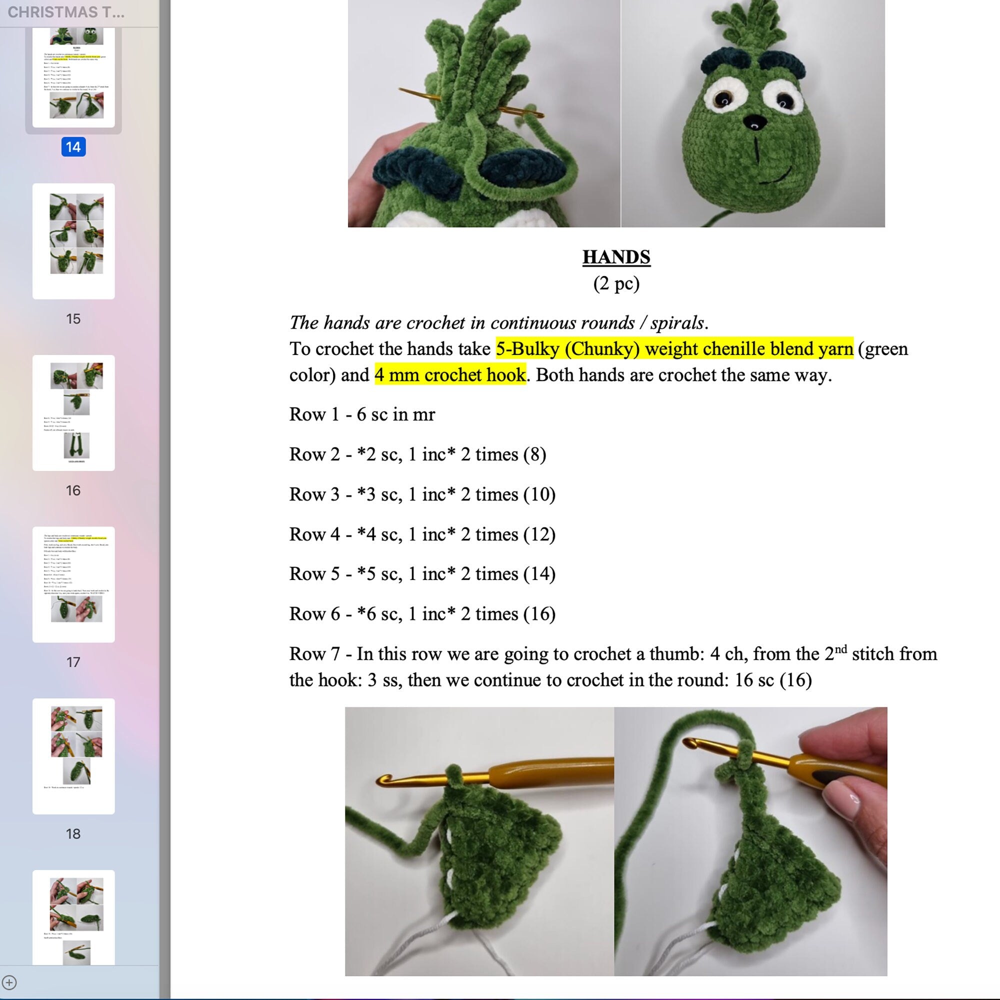 Amigurumi CHRISTMAS THIEF Crochet Pattern, Christmas Crochet Pattern, Amigurumi Misunderstood, Crochet Party Pooper, Plushie Pattern