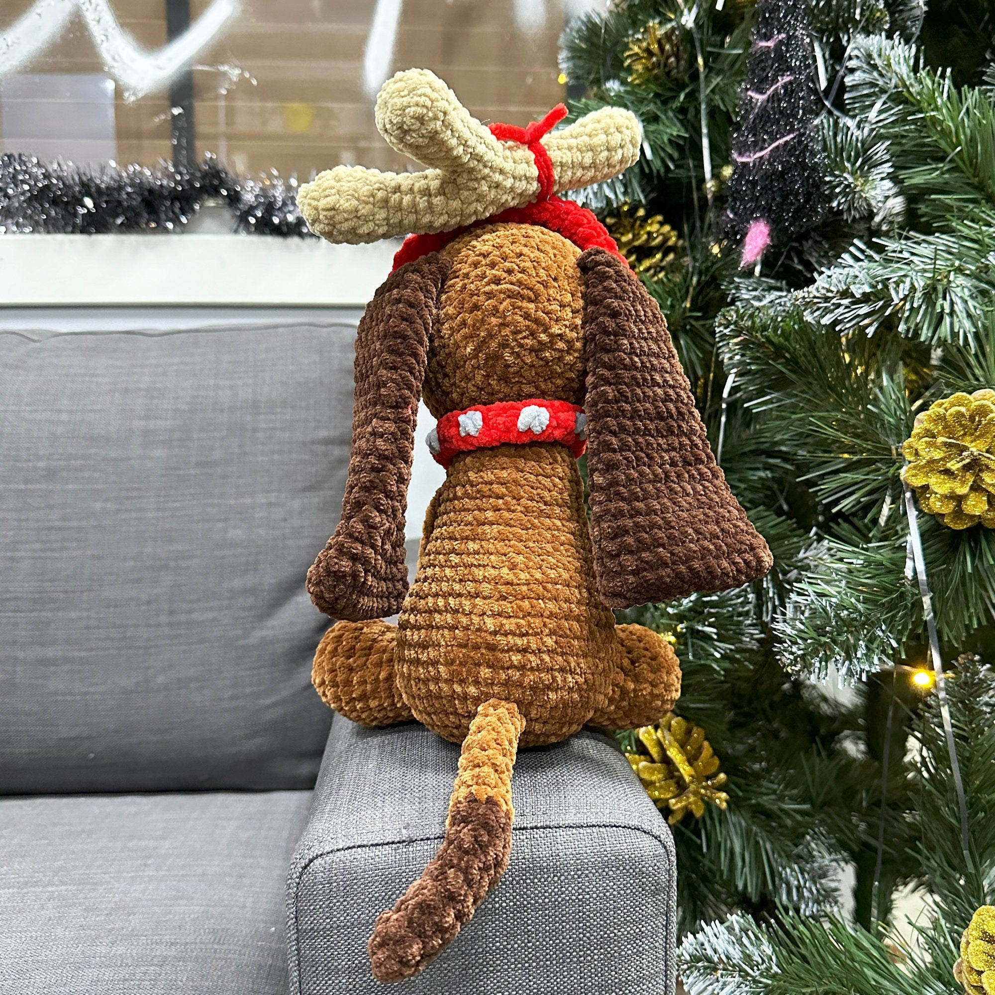 MAX – The CHRISTMAS DOG Pdf Pattern, Amigurumi Dog Crochet Pattern, Plushie Pattern, Crochet Christmas Decoration, Instant Download