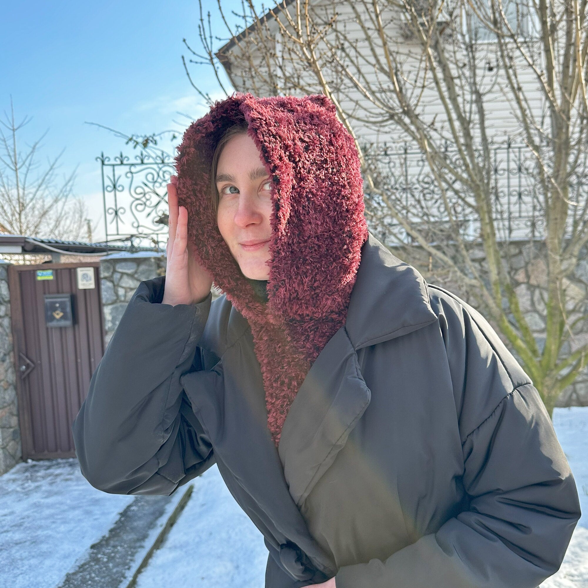 Hooded COWL Crochet Pattern, Cozy Cowl, Crochet Balaclava, Crochet Hoodie Pattern, Easy Crochet Pattern, Digital Download, PDF Pattern