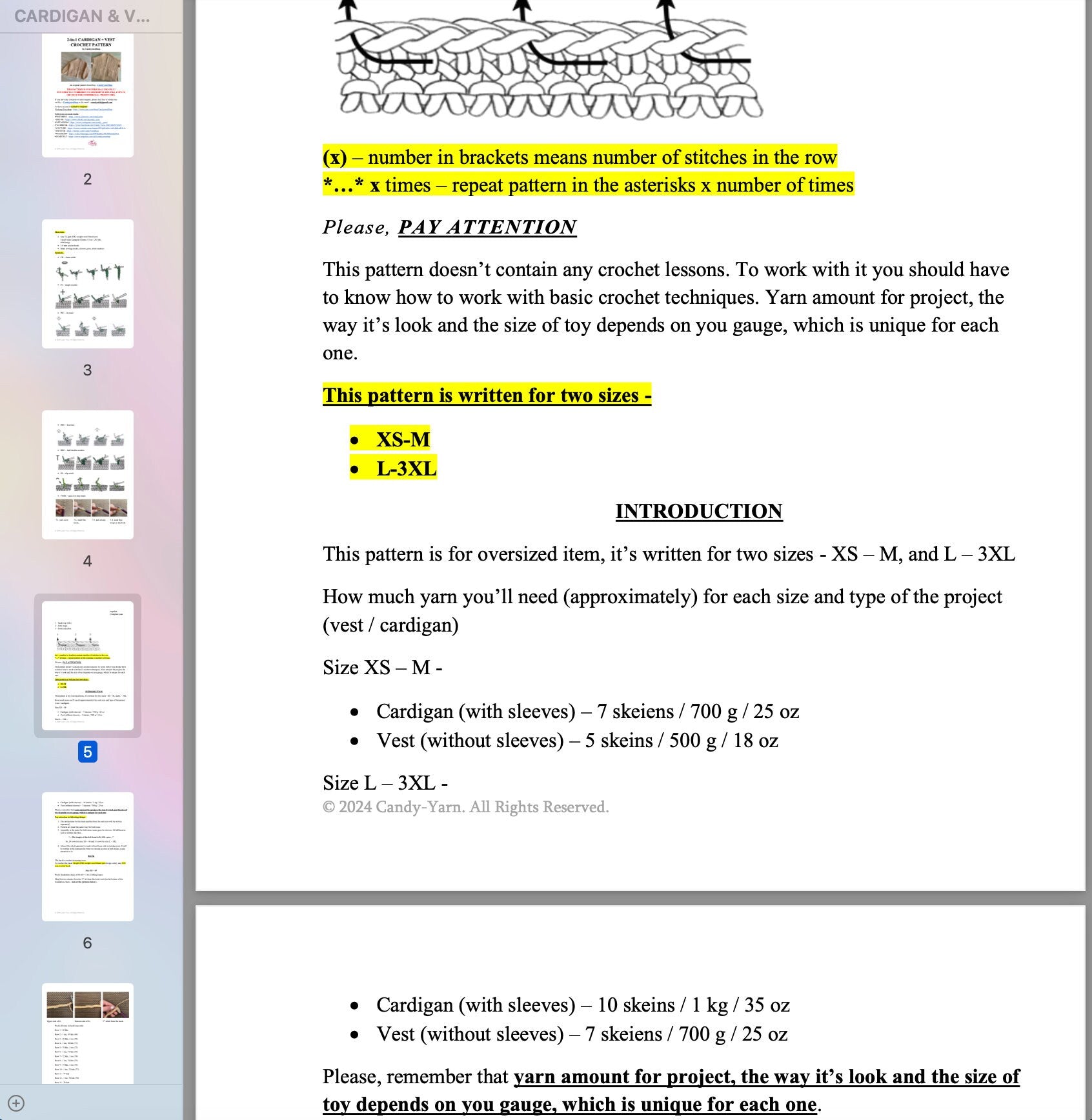 Cozy CARDIGAN with Pockets Crochet Pattern, Sweater Women Crochet Pattern, Modern Cardigan, Pullover Pattern- 7 Sizes, Sizes XS-3XL