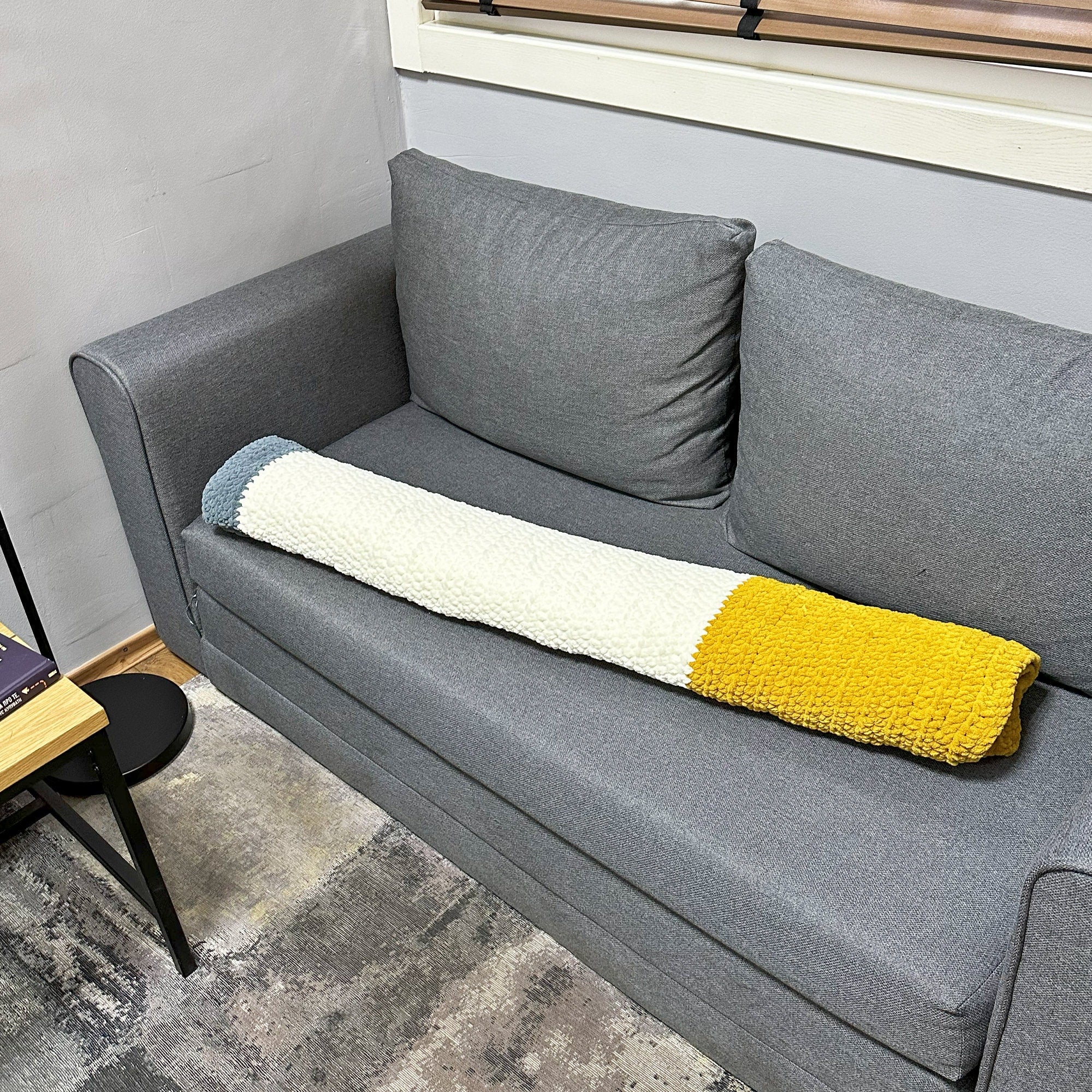 Crochet Pattern GIANT CIGARETTE Blanket, No Sew Easy Crochet Pattern, Blanket PDF Pattern, Crochet Cigarette Plushie, Holiday Pattern