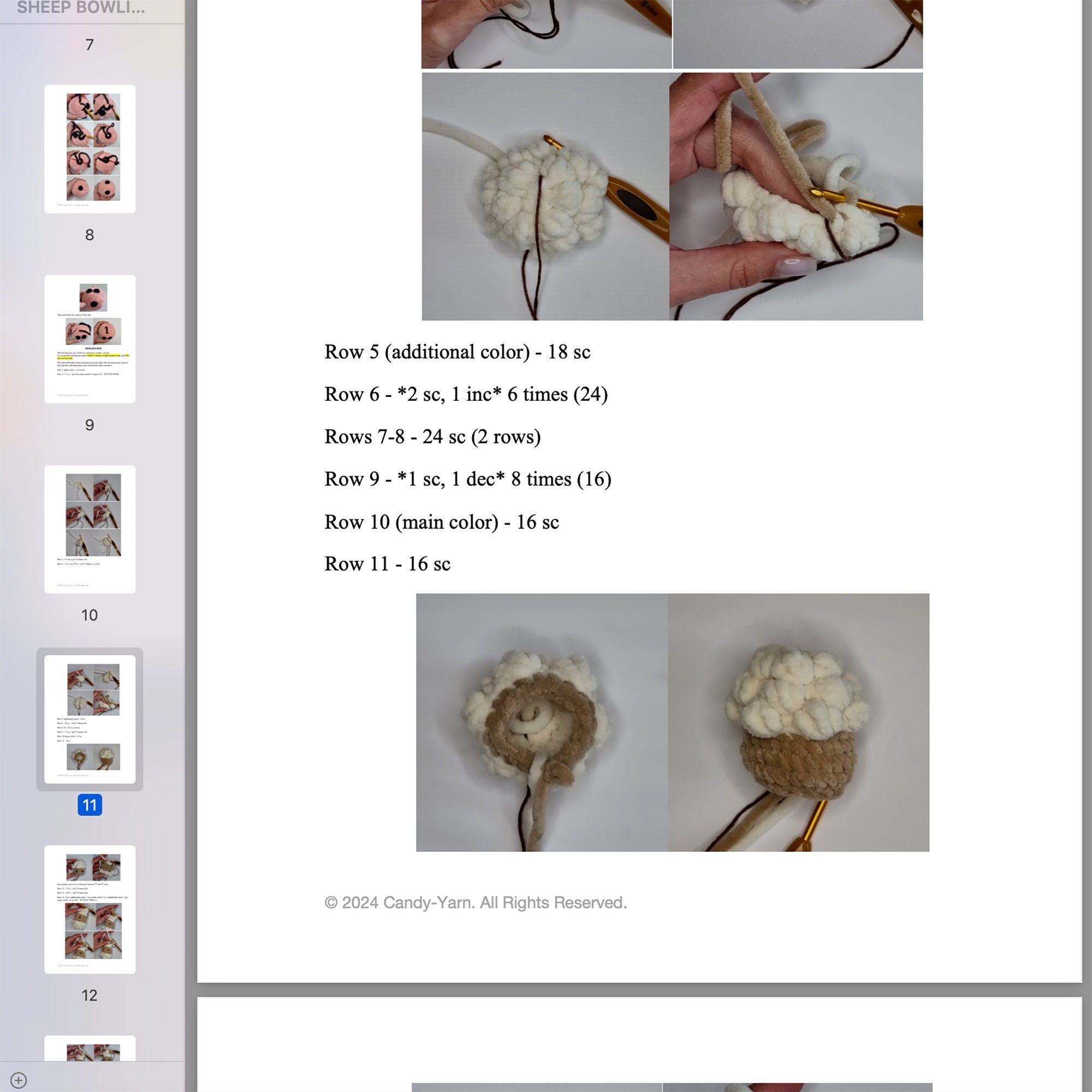 NO SEW Sheep Bowling Game Crochet Pattern, PDF Beginner Amigurumi Plushie Pattern in English, Crochet Animals Game Tutorial