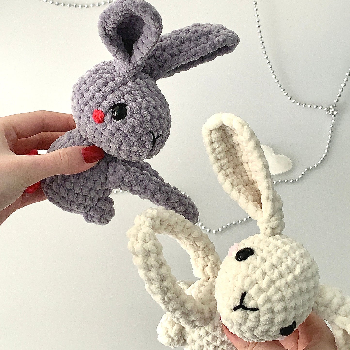 Crochet Bunny Pattern, LOW SEW Amigurumi Pattern, Hugging Bunnies Couple Pattern, Valentines Crochet, Easy Crochet Pattern, Instant Download