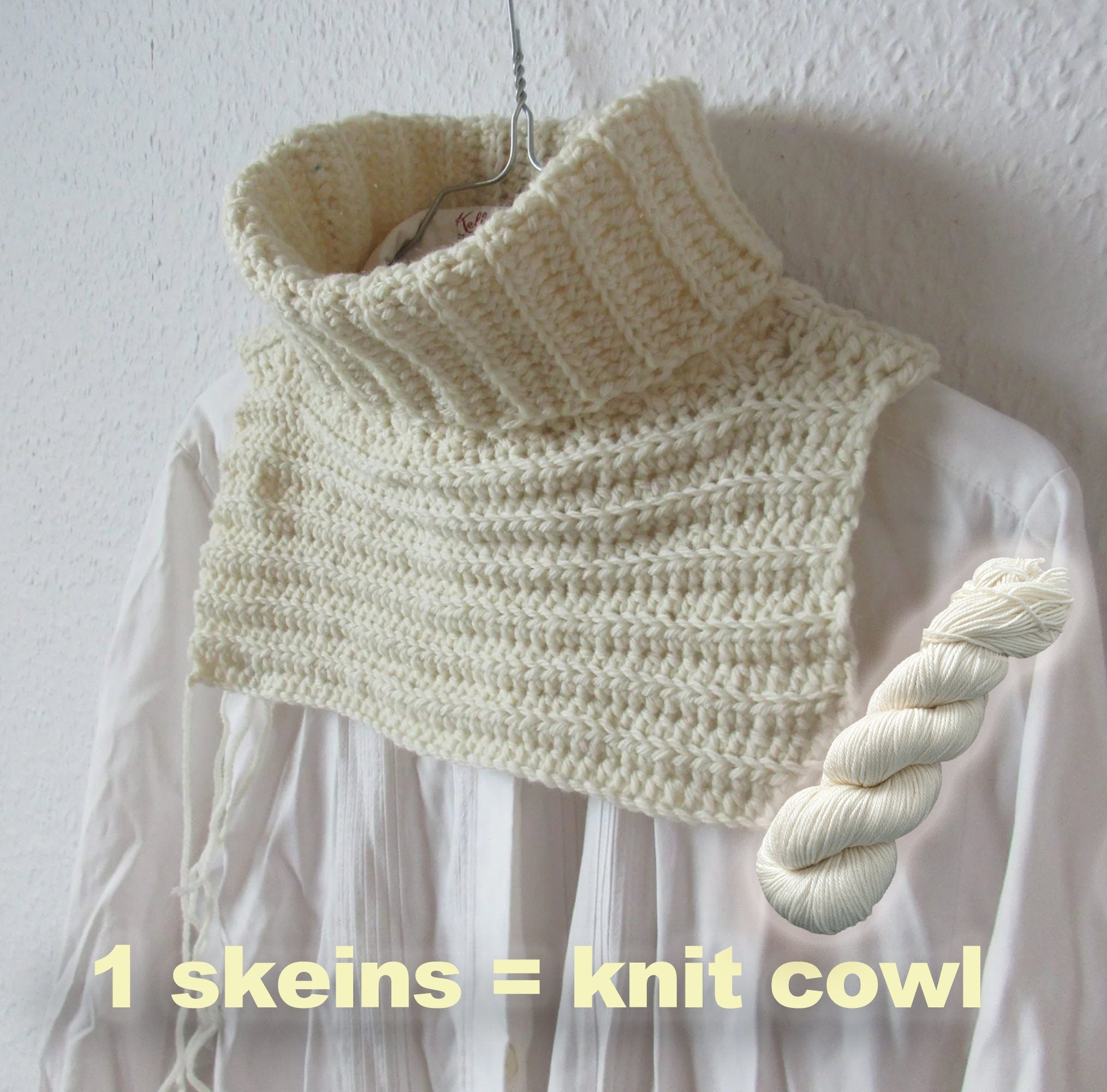 Undyed MERINO WOOL Yarn, Natural Worsted Weight Yarn, 75% Merino Wool, Blank Yarn for Dyeing, Knitting Yarn, Crochet Yarn