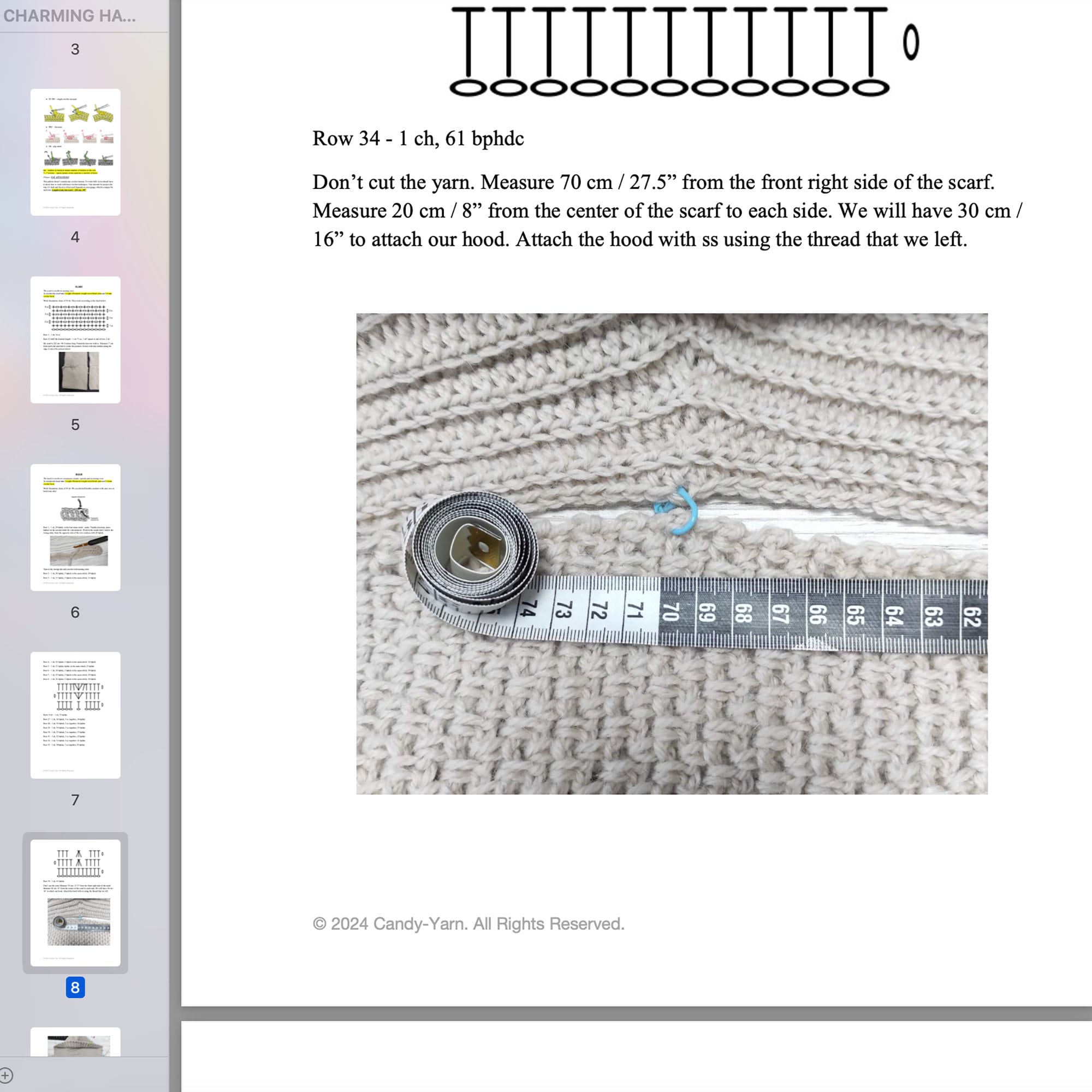 Scarf with Pockets + Сute Hat+ Crochet cowl, All-in-one PDF Crochet Pattern For Beginners, Hooded Scarf with Ears, Instant Download