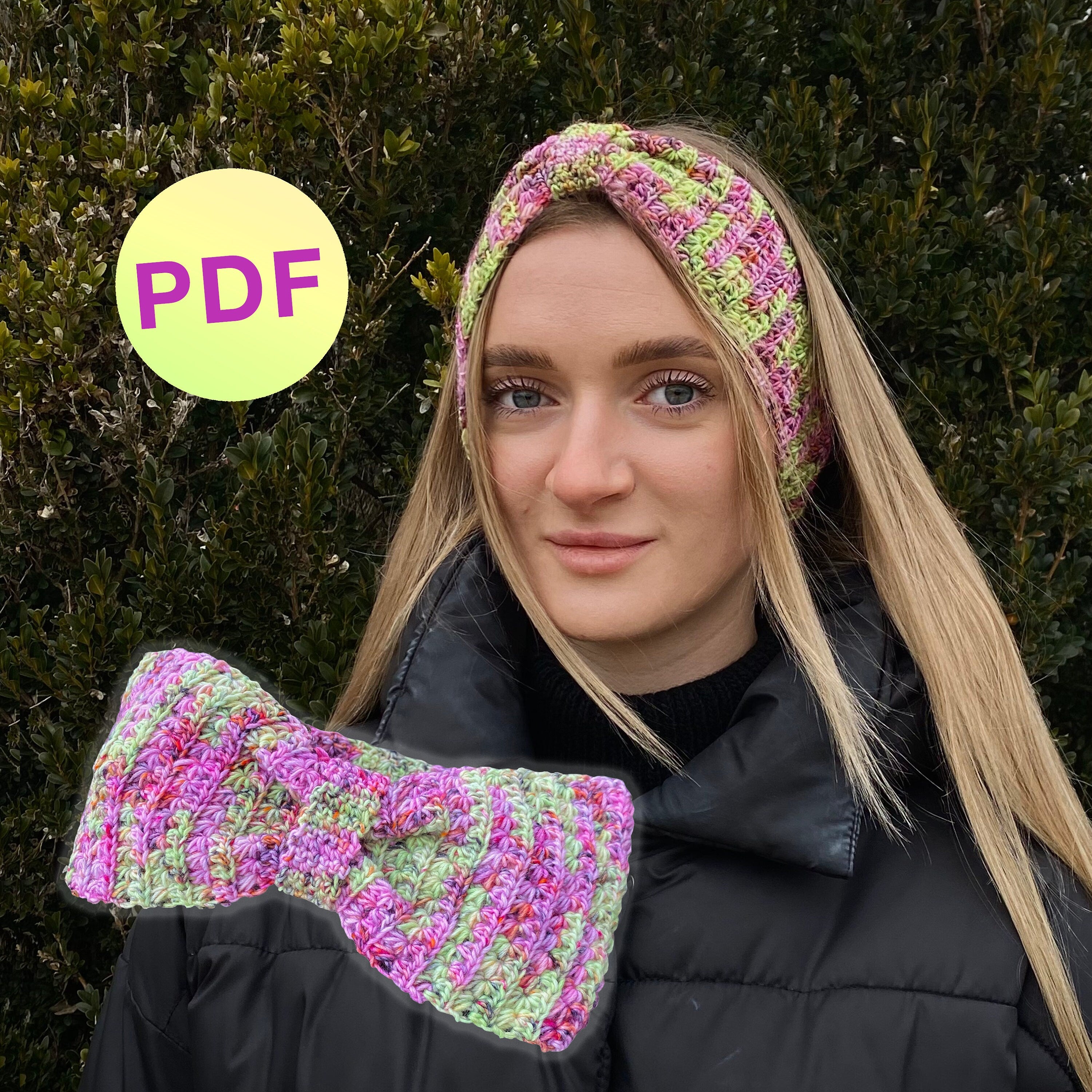Headband pattern, Simple CROCHET HEADBAND, PDF crochet pattern, Ear Warmer Pattern, Quick and Easy Crochet Pattern