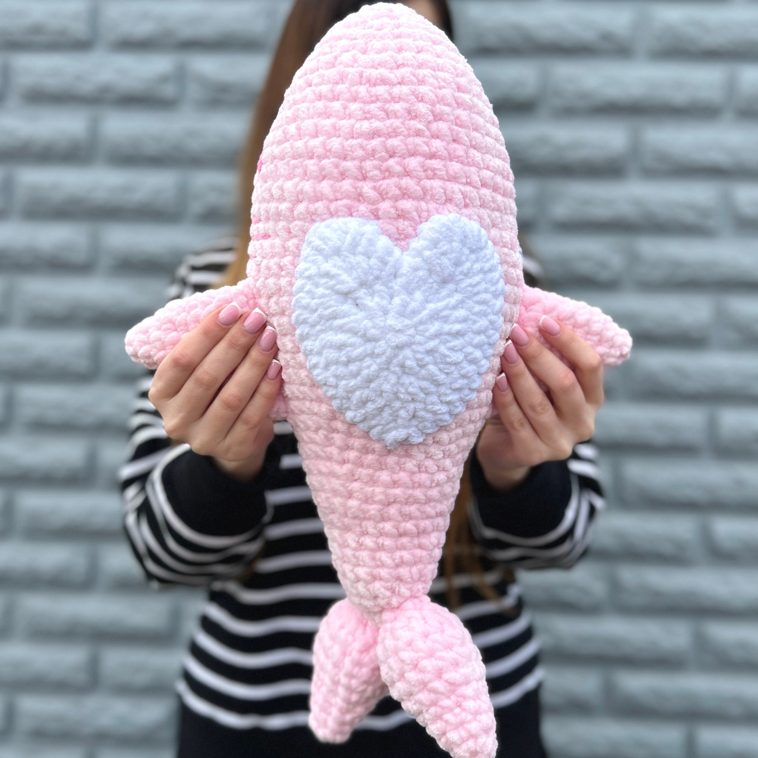 PRETTY SHARK AMIGURUMI, Crochet pattern, Amigurumi Pattern, Instant Download, Easy Baby Shower Crochet Pattern, Easy Sea Pattern