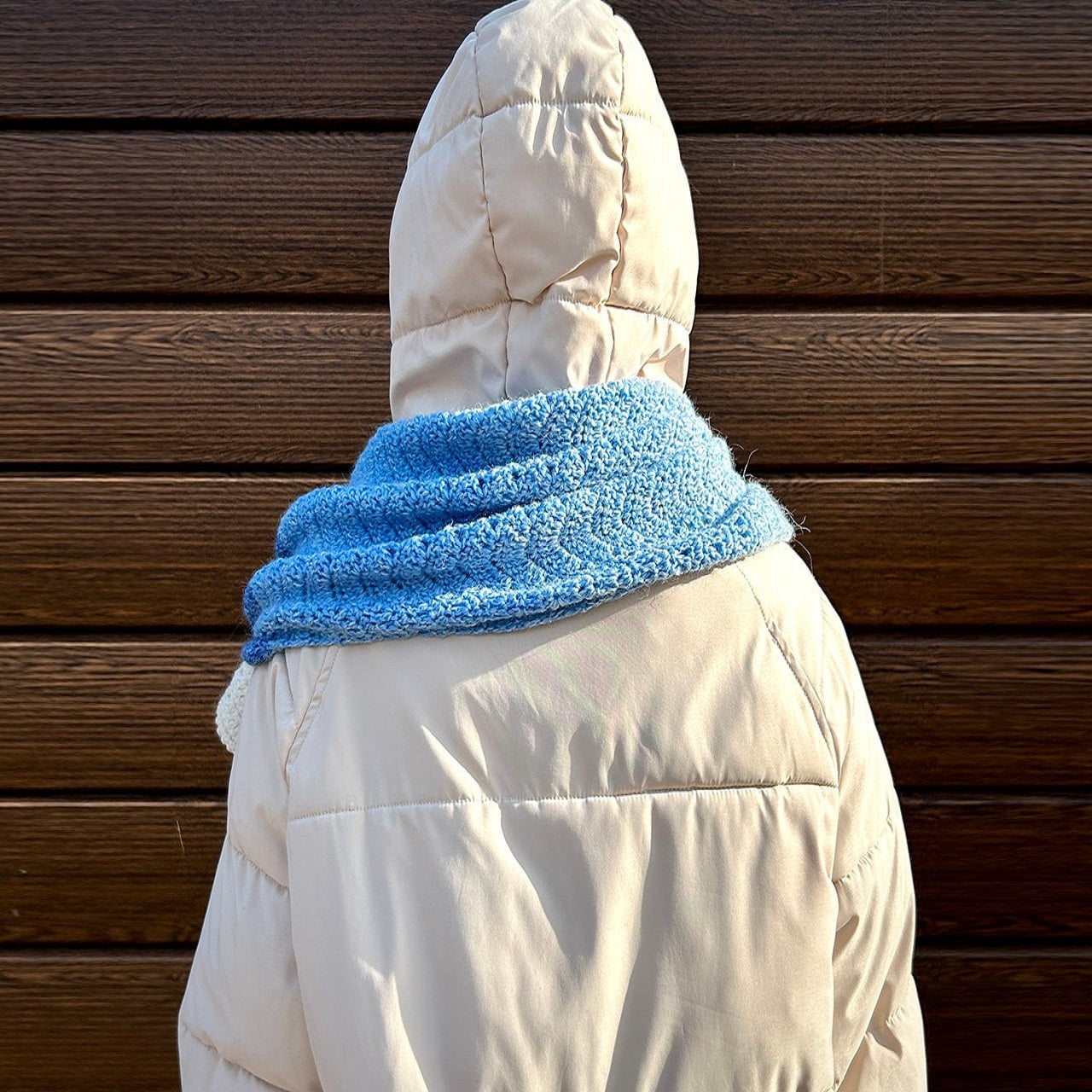 KEYHOLE SCARF Crochet Pattern (skill level intermediate)