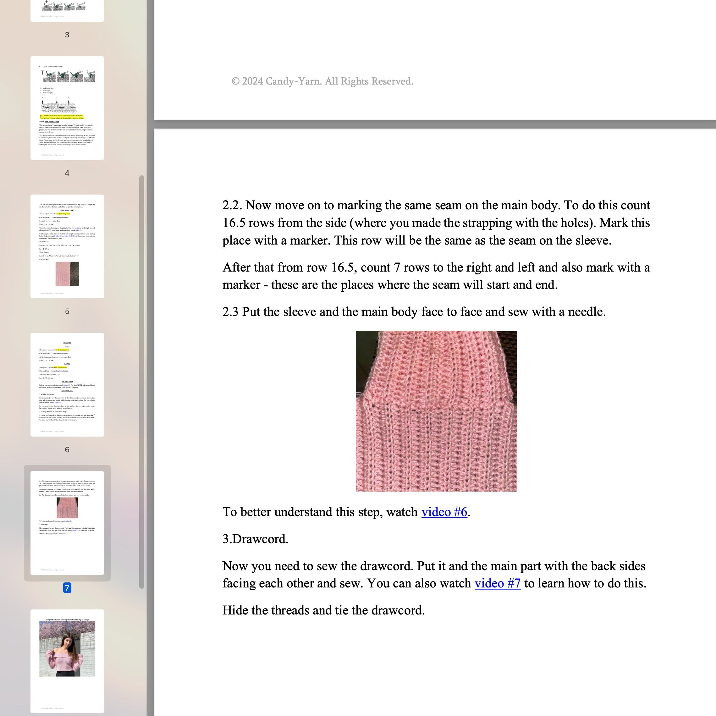 OFF SHOULDER Crochet Sweater Pattern, PDF Women Crop Top Pattern, Crochet Crop Top Pattern, Cropped Longsleeve Digital Pattern