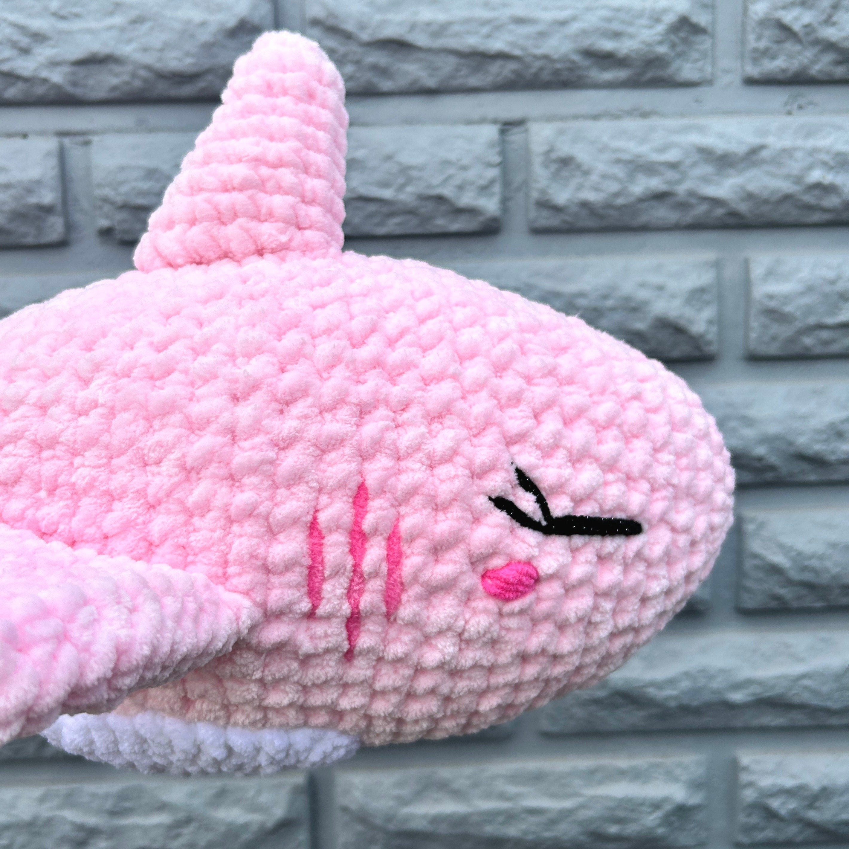 PRETTY SHARK AMIGURUMI, Crochet pattern, Amigurumi Pattern, Instant Download, Easy Baby Shower Crochet Pattern, Easy Sea Pattern