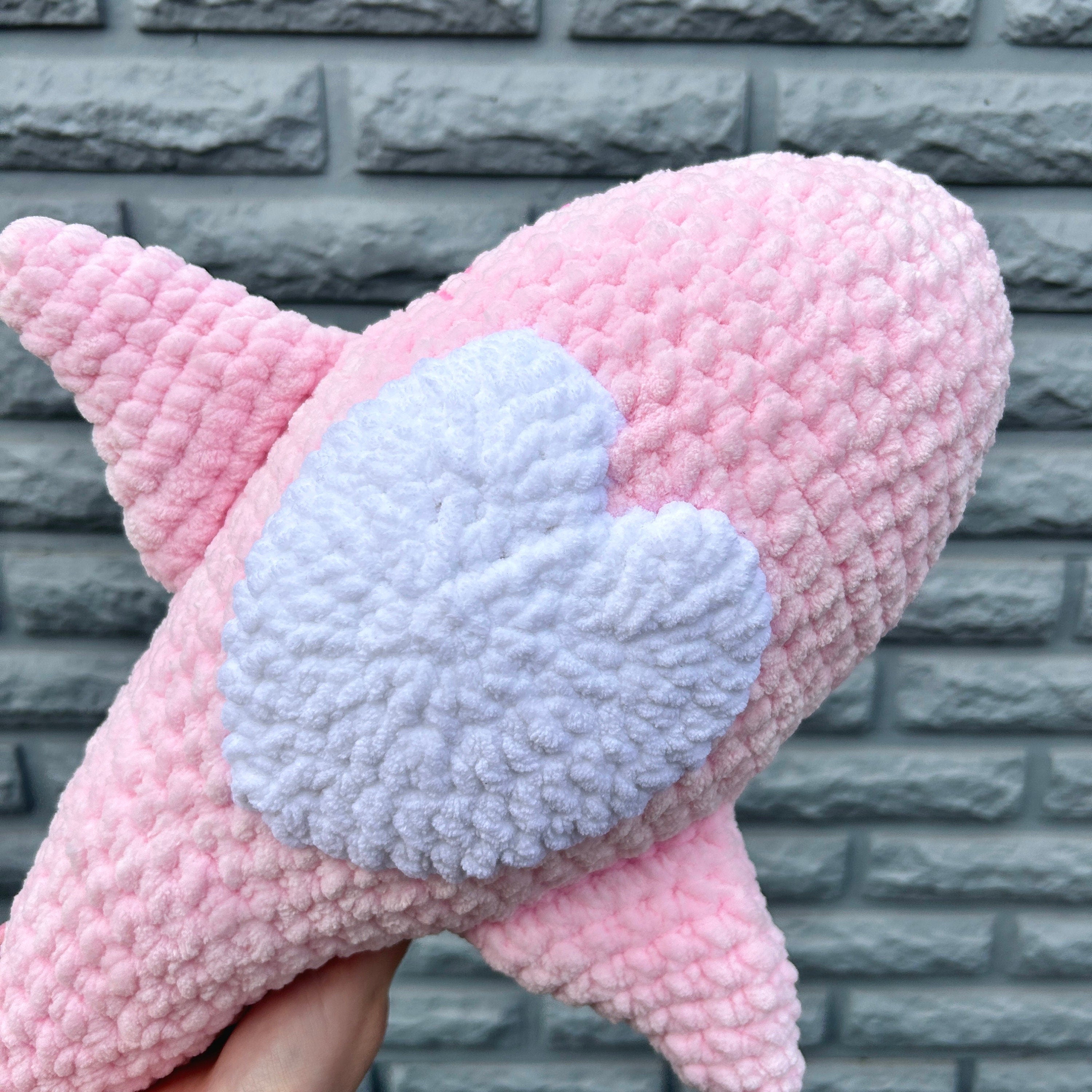 PRETTY SHARK AMIGURUMI, Crochet pattern, Amigurumi Pattern, Instant Download, Easy Baby Shower Crochet Pattern, Easy Sea Pattern