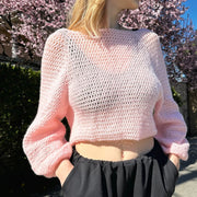 CROCHET PATTERN, Mesh Top Down Sweater, Women's Crochet Sweater Pattern, Crochet Pattern, Crochet, Pattern, Mesh, Sweater, Sizes S-L