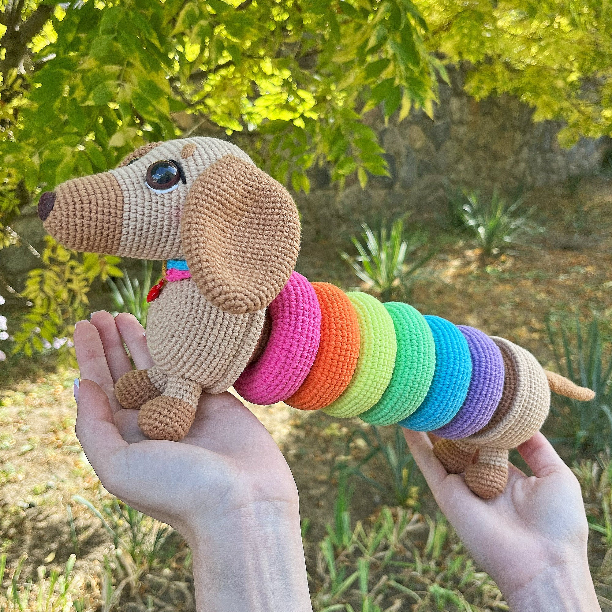 Crochet Kit DOG STAСKING TOY + Pdf Pattern, Dog Amigurumi Baby Activity Toy, Learn How To Crochet Kit, Amigurumi Dog, Diy Craft Kit Gift